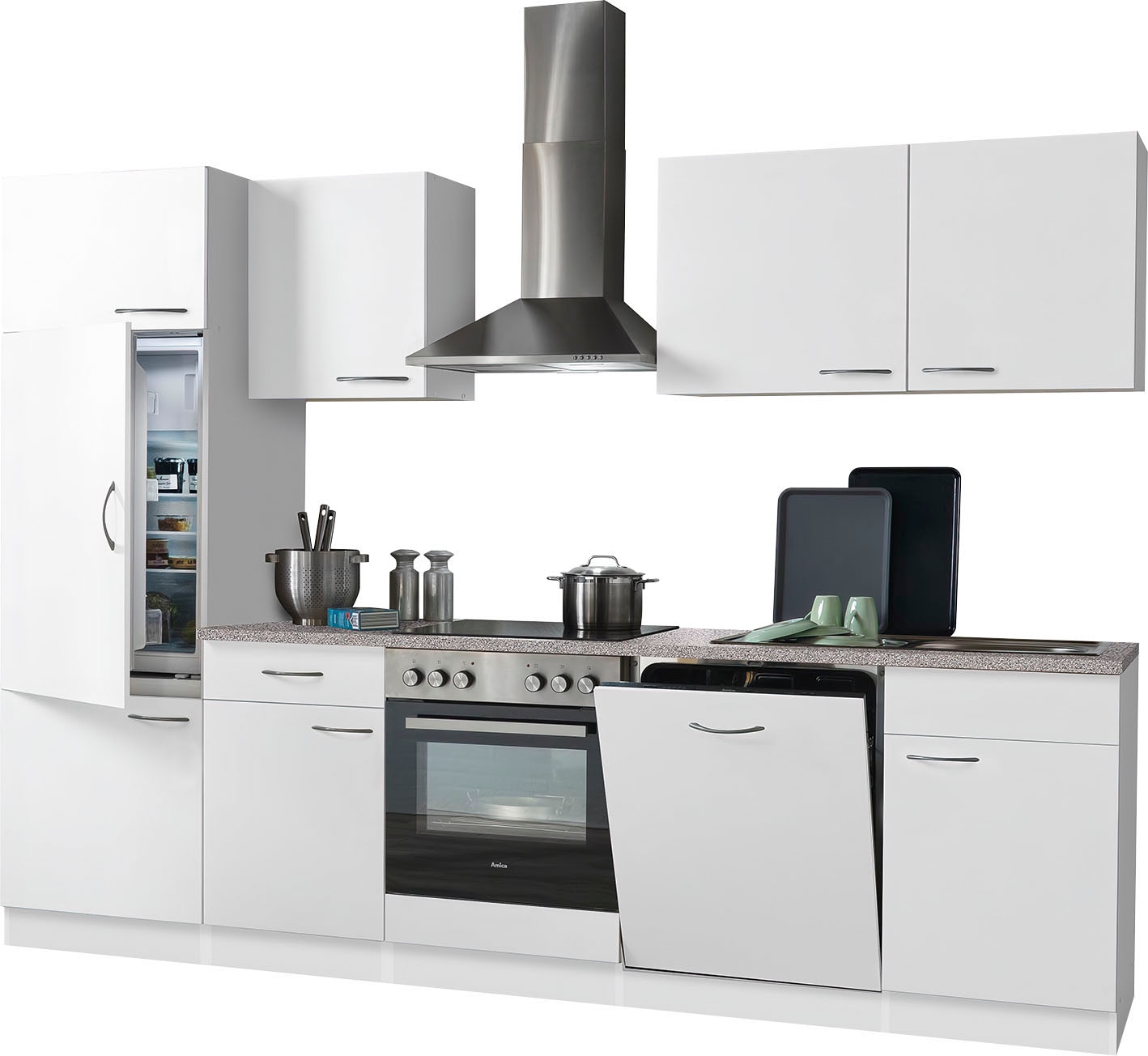 wiho Küchen Küchenzeile »Kiel«, mit auf Raten Geschirrspüler, 280 inkl. cm Breite E-Geräten, kaufen