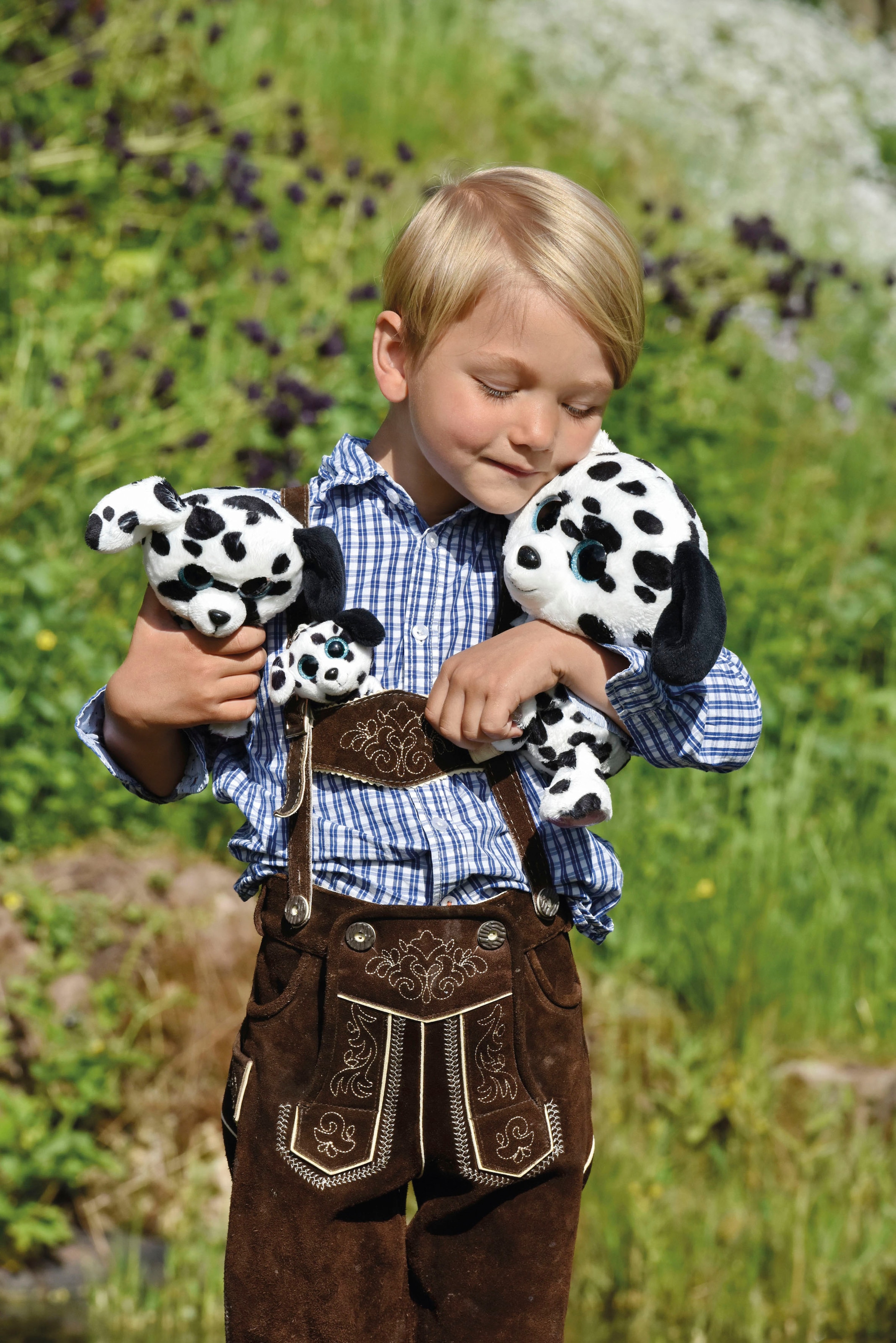 Nici Kuscheltier »Glubschis, Dalmatiner Dottino, 25 cm«, schlenkernd; enthält recyceltes Material (Global Recycled Standard)