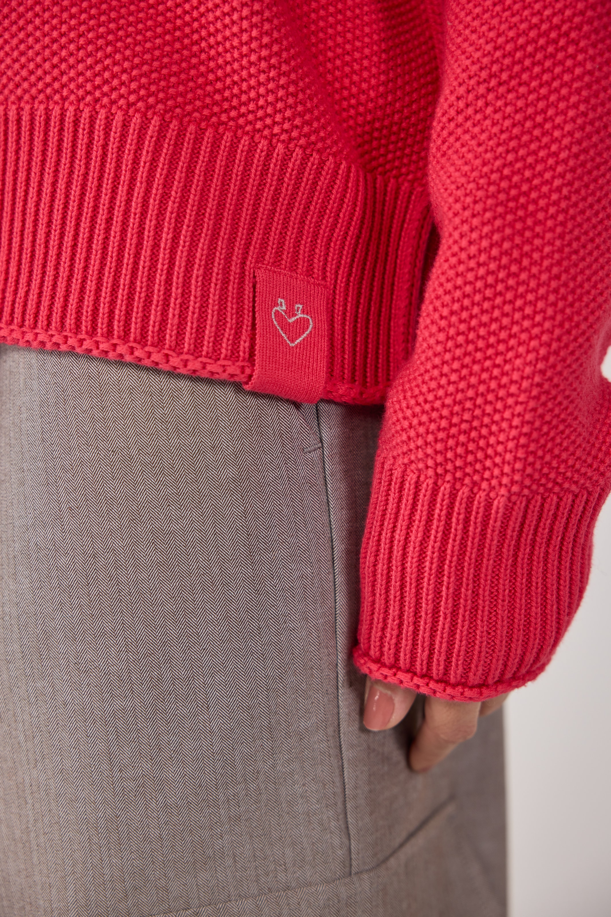 Lieblingsstück Stehkragenpullover »NeeleEP«, mit Perlmuster