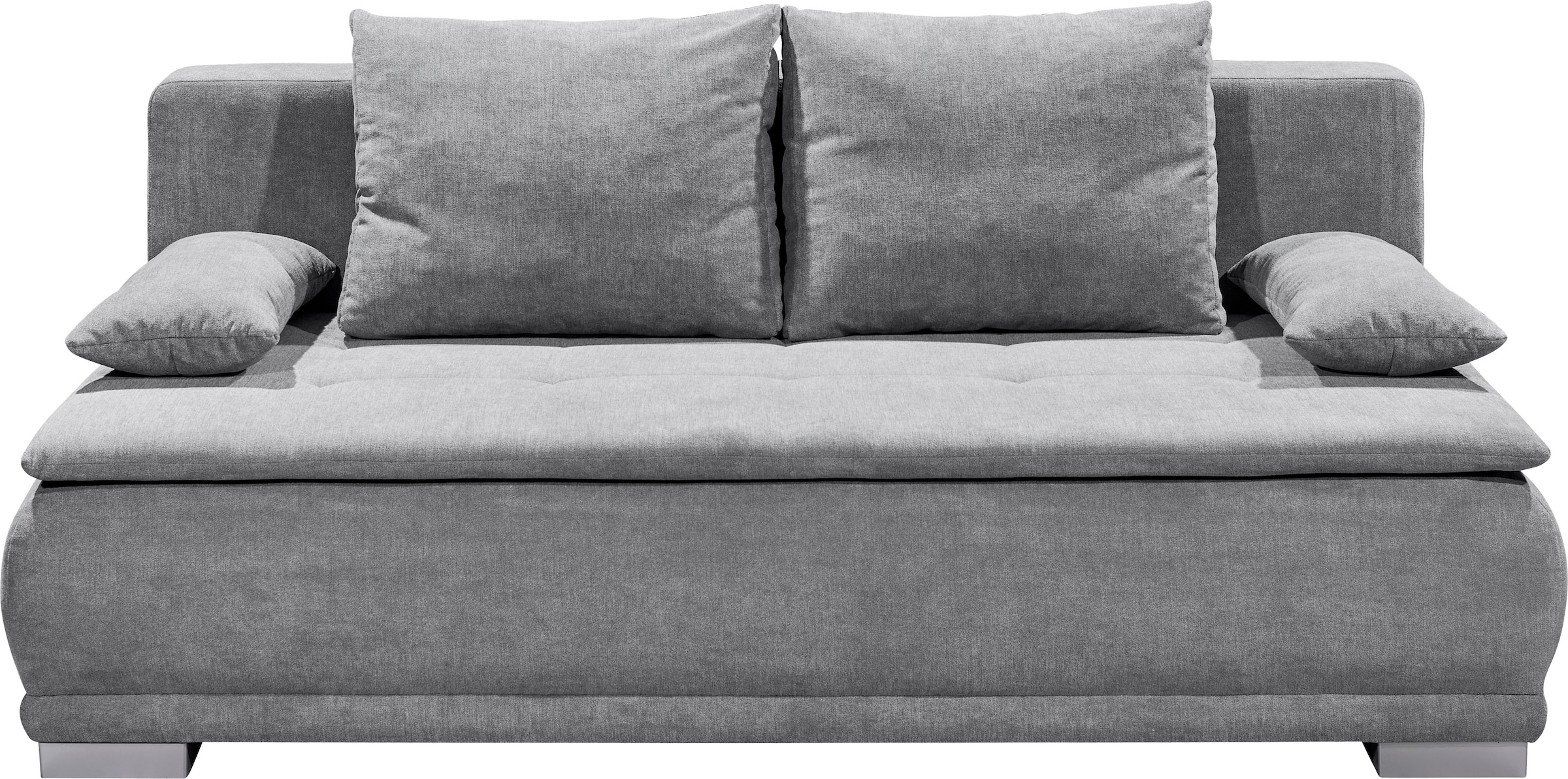 ED EXCITING DESIGN Schlafsofa »Luigi«, mit Bettkasten & 2 Armlehnenkissen