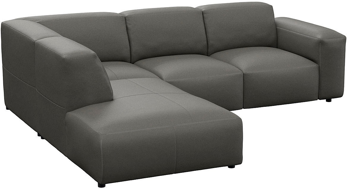 FLEXLUX Ecksofa »Lucera, super bequem durch hochwertigen Sitzaufbau mit Kaltschaum«, modern & anschmiegsam, L-Form, Designsofa