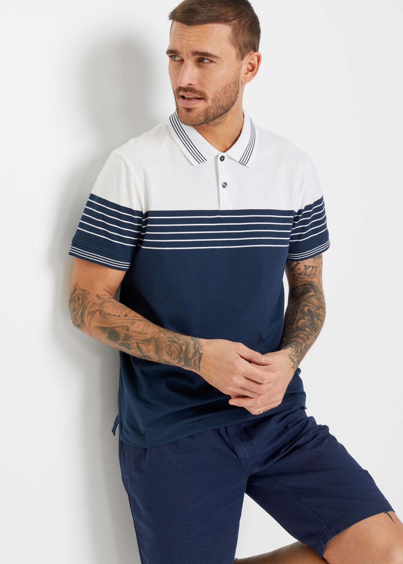 bonprix Poloshirt Regular Fit, Kurzarm, aus Baumwoll-Jersey