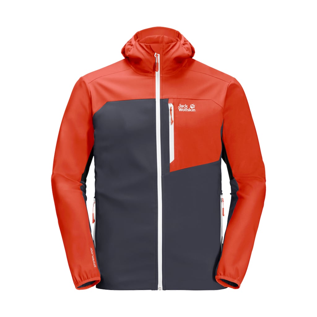 Jack Wolfskin Softshelljacke »EAGLE PEAK II SOFTSHELL M«, mit Kapuze