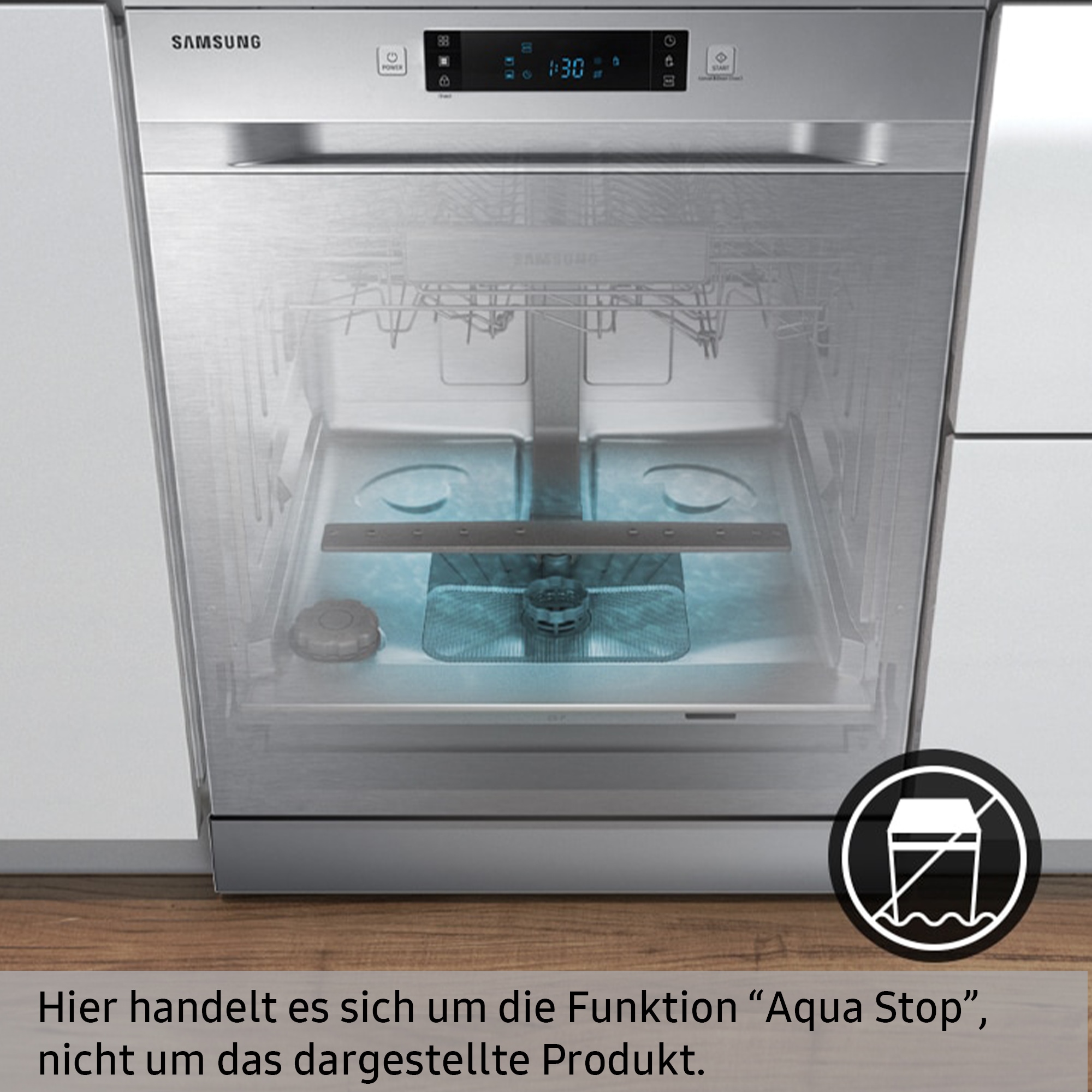 Samsung teilintegrierbarer Geschirrspüler »DW60CG550SSR«, 14 Maßgedecke