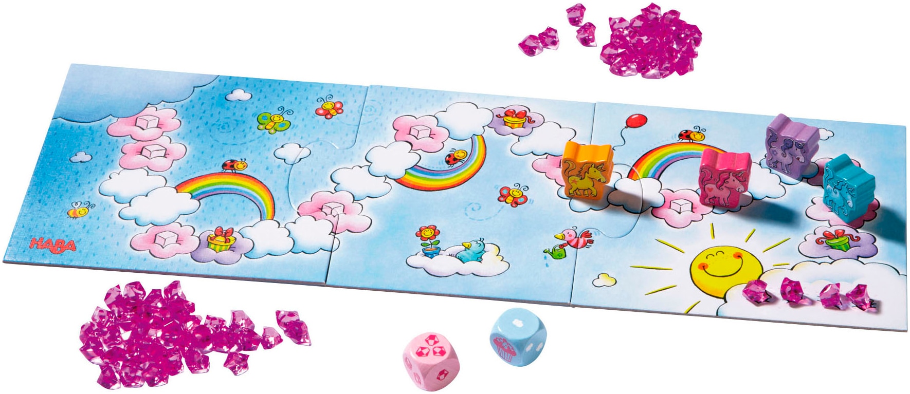 Haba Spiel »Einhorn Glitzerglück Wolkenschatz«, Made in Germany
