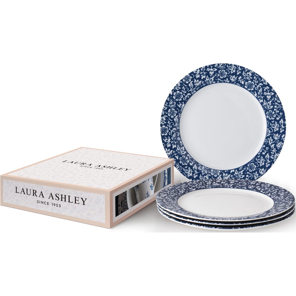 LAURA ASHLEY BLUEPRINT COLLECTABLES Dessertteller »Sweet Allysum«, (Set, 4 St., 4 Teller)