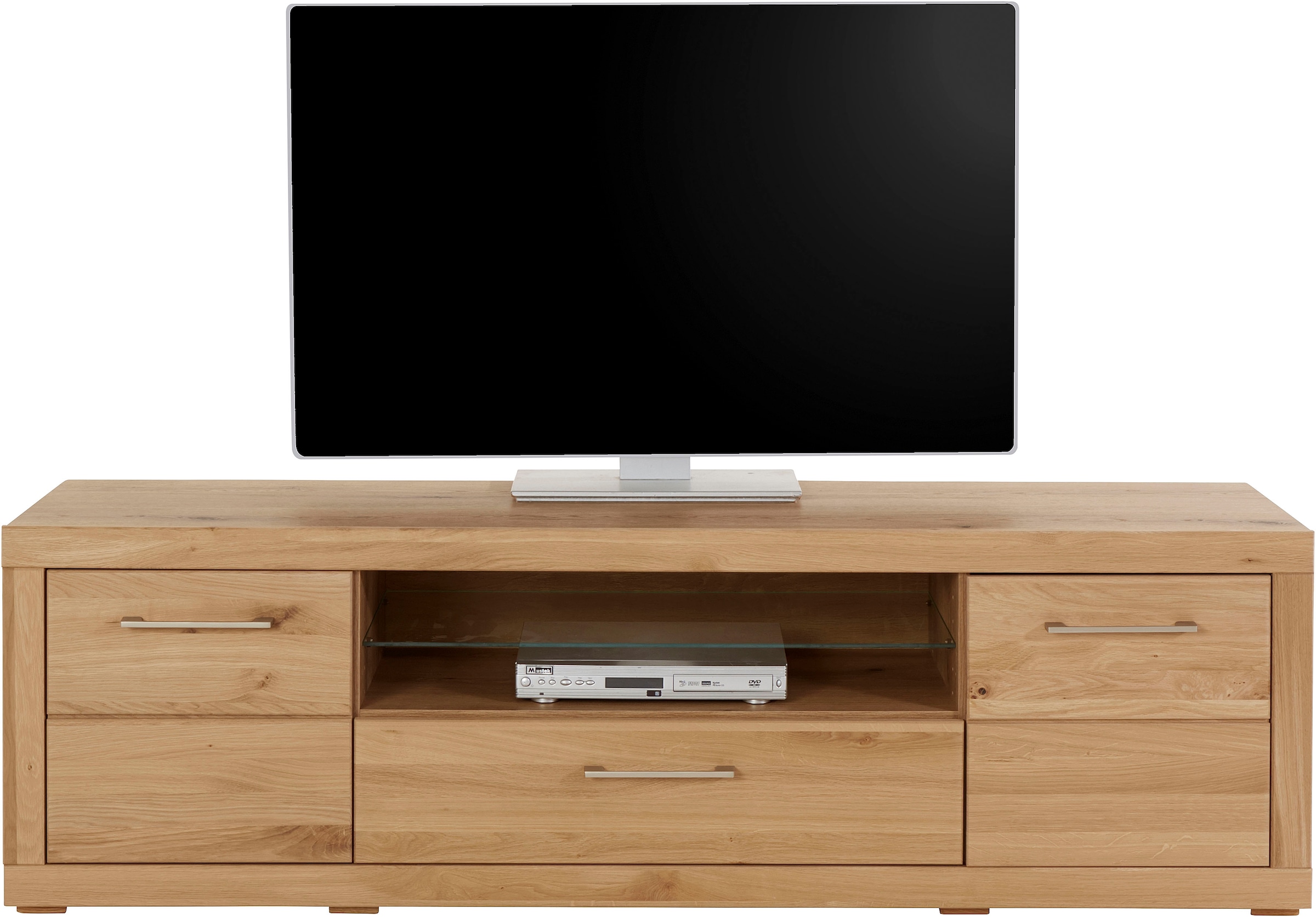 VOGL Möbelfabrik Lowboard »1237«, Massivholzfront, Breite ca. 171 cm, mit Softclose Funktion