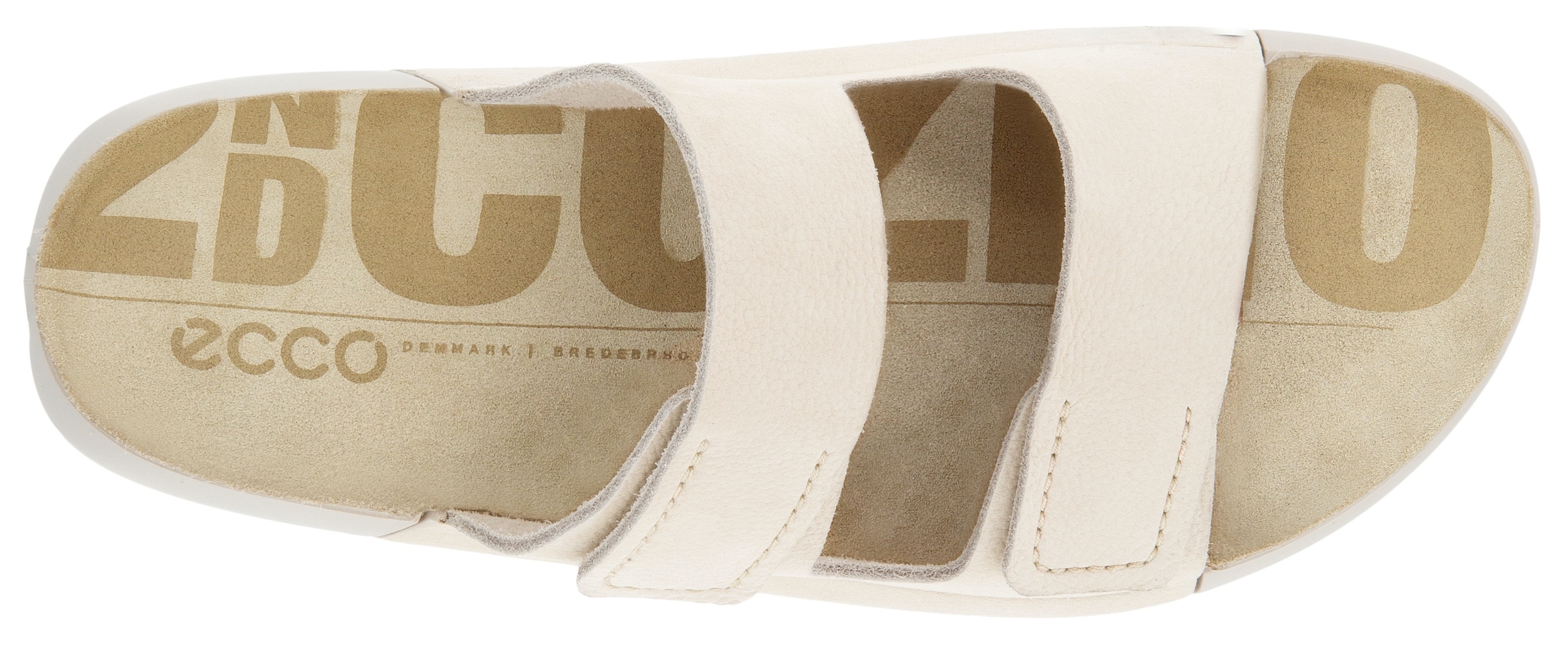 Ecco Pantolette »COZMO W«, Sommerschuh, Schlappen mit zwei Klettverschlussriemen