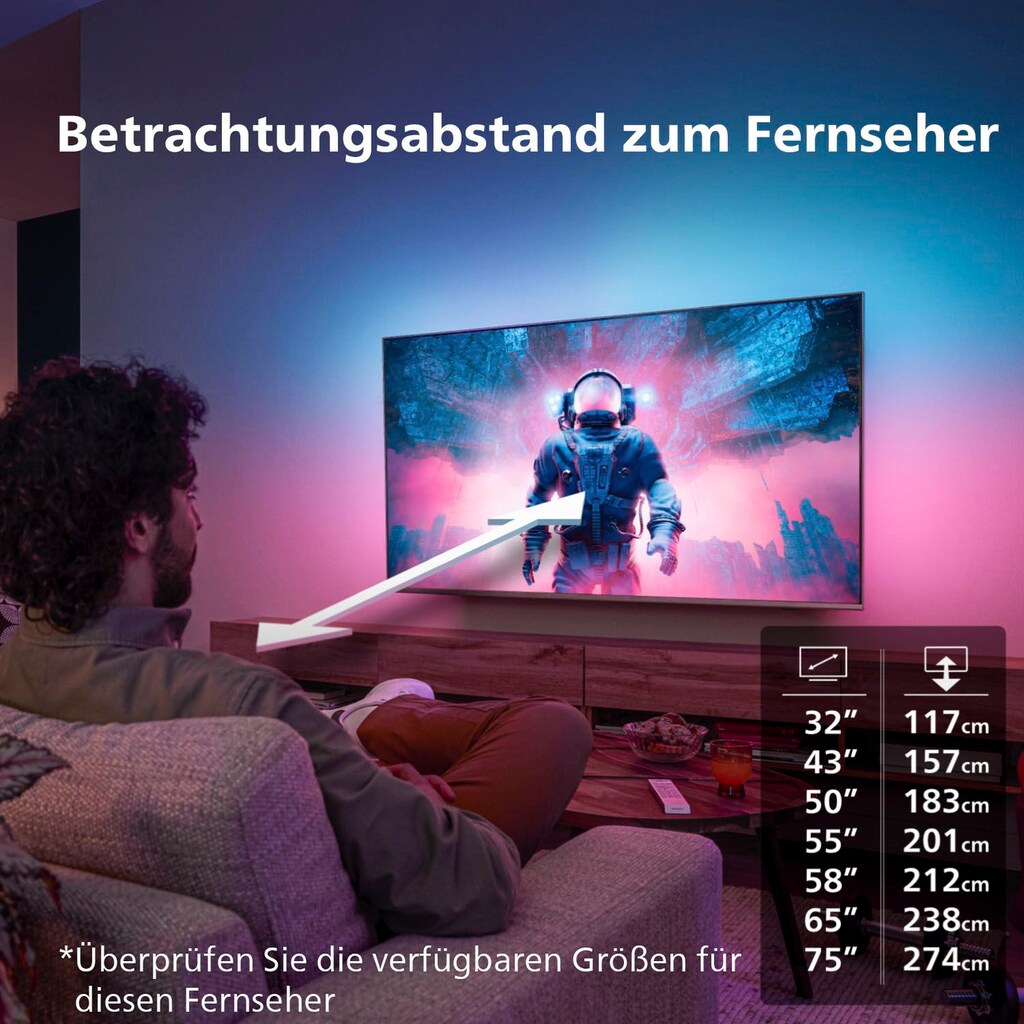 Philips OLED-Fernseher »55OLED808/12«, 139 cm/55 Zoll, 4K Ultra HD, Smart-TV-Android TV