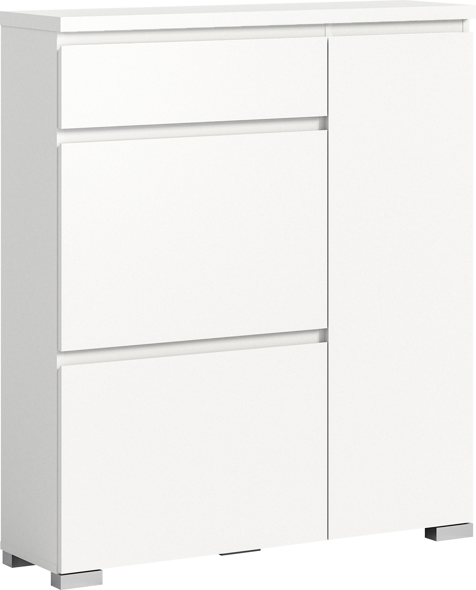 INOSIGN Schuhschrank »Skoskap, Tiefe 27cm, 2 Klappen mt Schuhwalze, 1 Schubkasten, 1 Tür«, Platz für 6 Schuhpaare, Schuhkipper, Schuhkommode, Schuhregal, Kommode