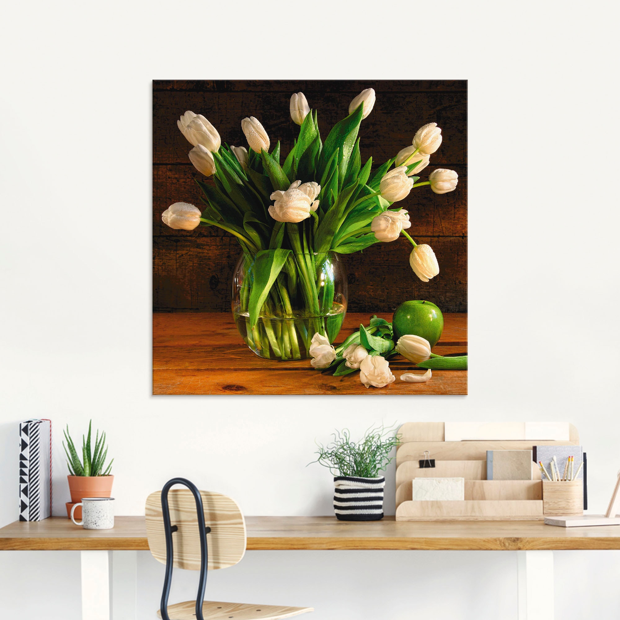 Artland Glasbild »Tulpen in Größen St.), Blumen, Glasvase«, (1 in verschiedenen online kaufen