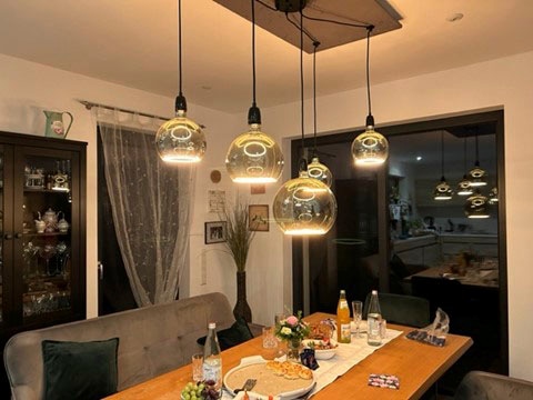 SEGULA LED-Leuchtmittel »LED Floating Globe 150 gold«, E27, 1 St., Extra-Warmweiß, LED Floating Globe 150 gold, E27, 4,5W, CRI 90, dimmbar