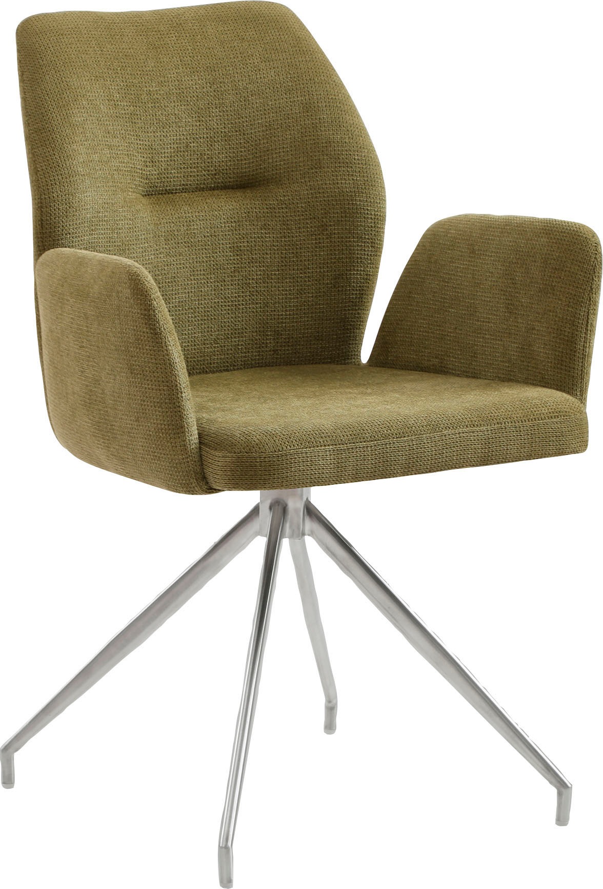 SalesFever Esszimmerstuhl »Taormina Armlehnstuhl mit silbernem Edelstahlges günstig online kaufen