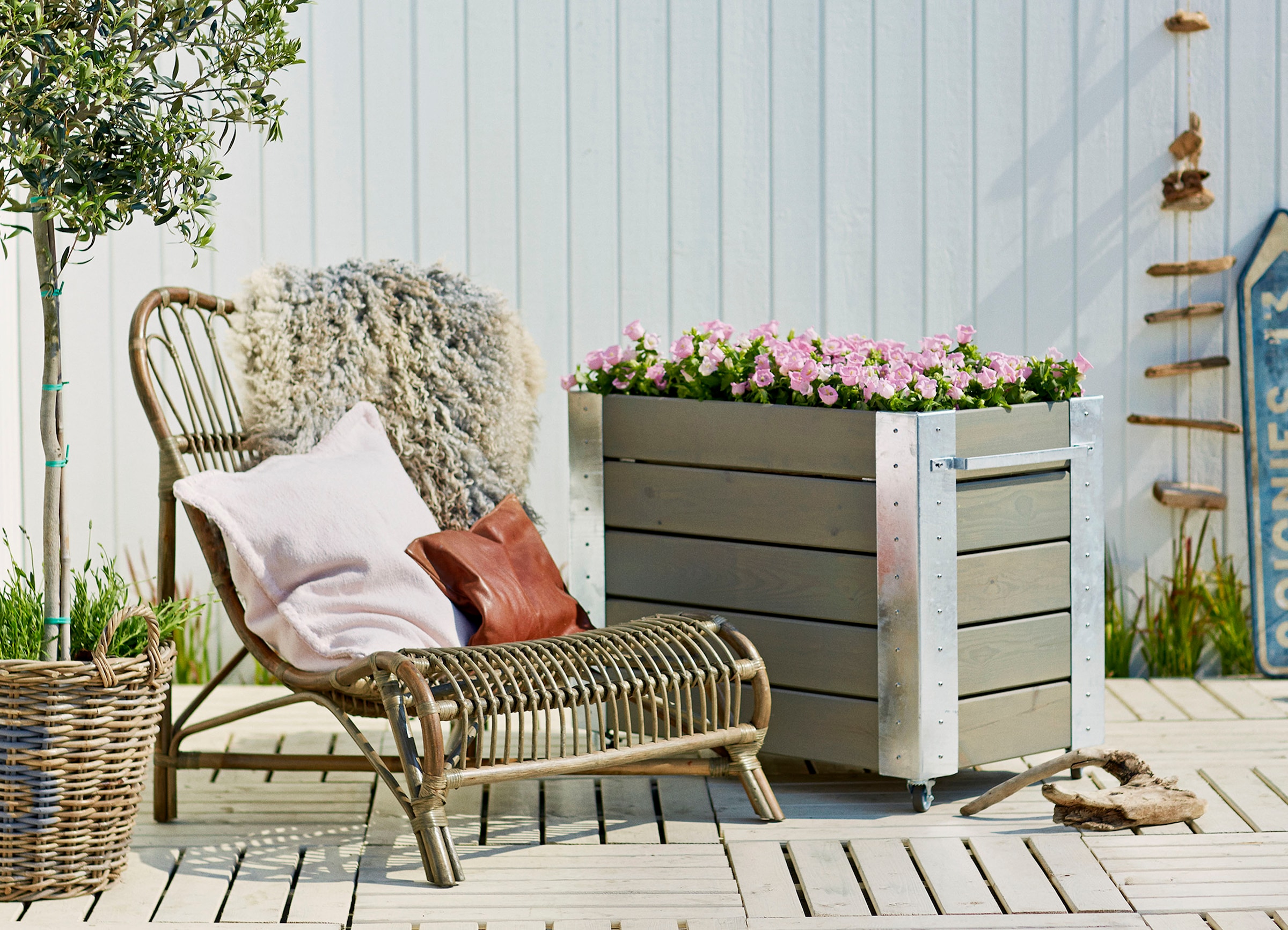 PLUS Blumenkasten »Cubic«, BxTxH: 50x87x70 cm