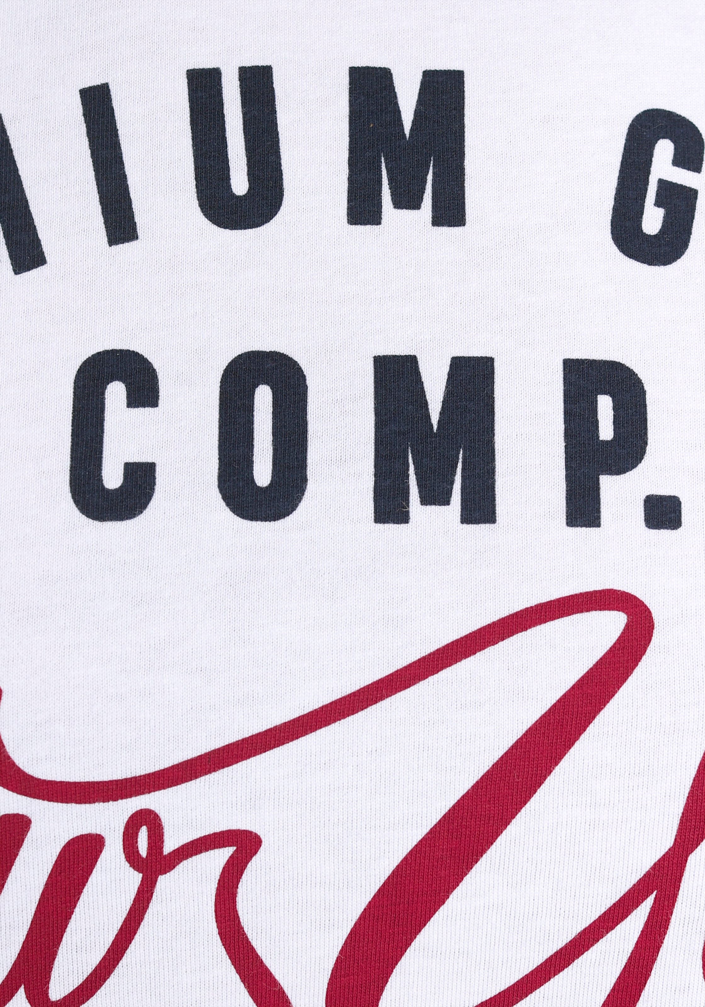 AJC T-Shirt, kurzärmelig, schmal geschnitten, mit stylischem Druck