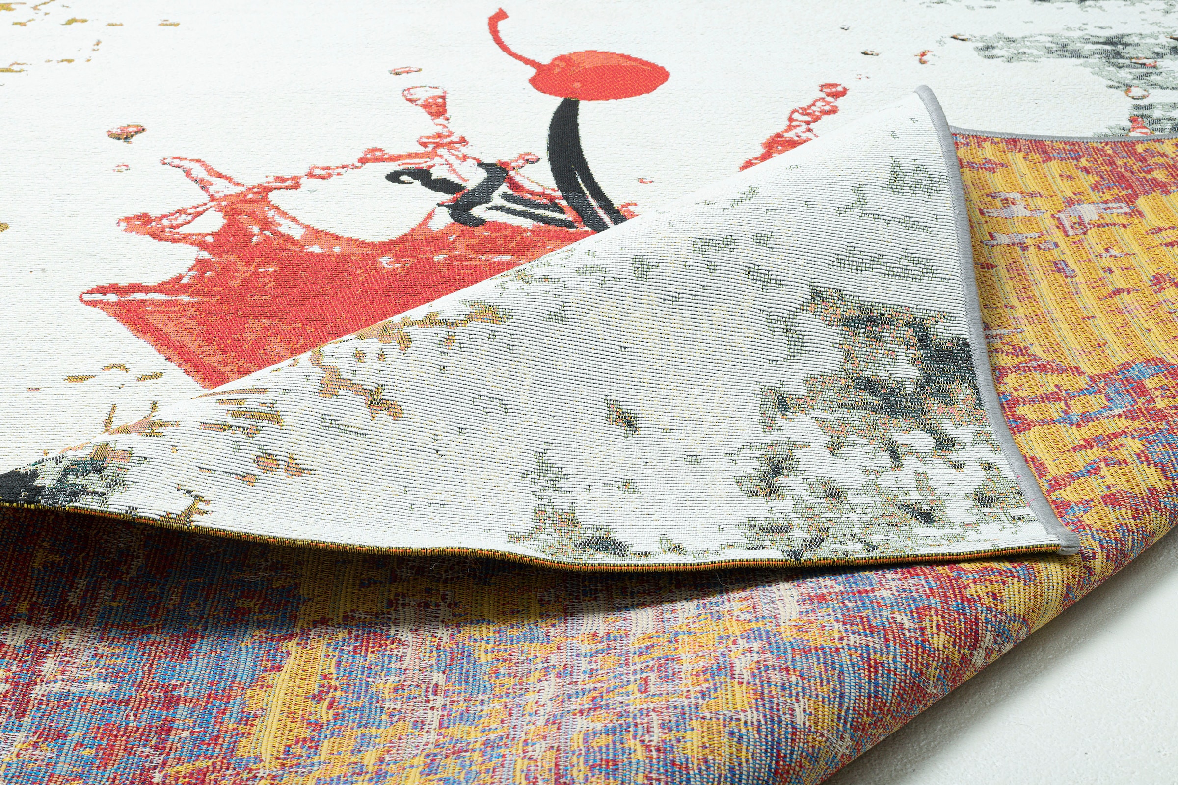 Sansibar Teppich »Rantum Beach SA-027« rechteckig 3 mm Höhe Flachgewebe, modernes Design, In- und Outdoor geeignet