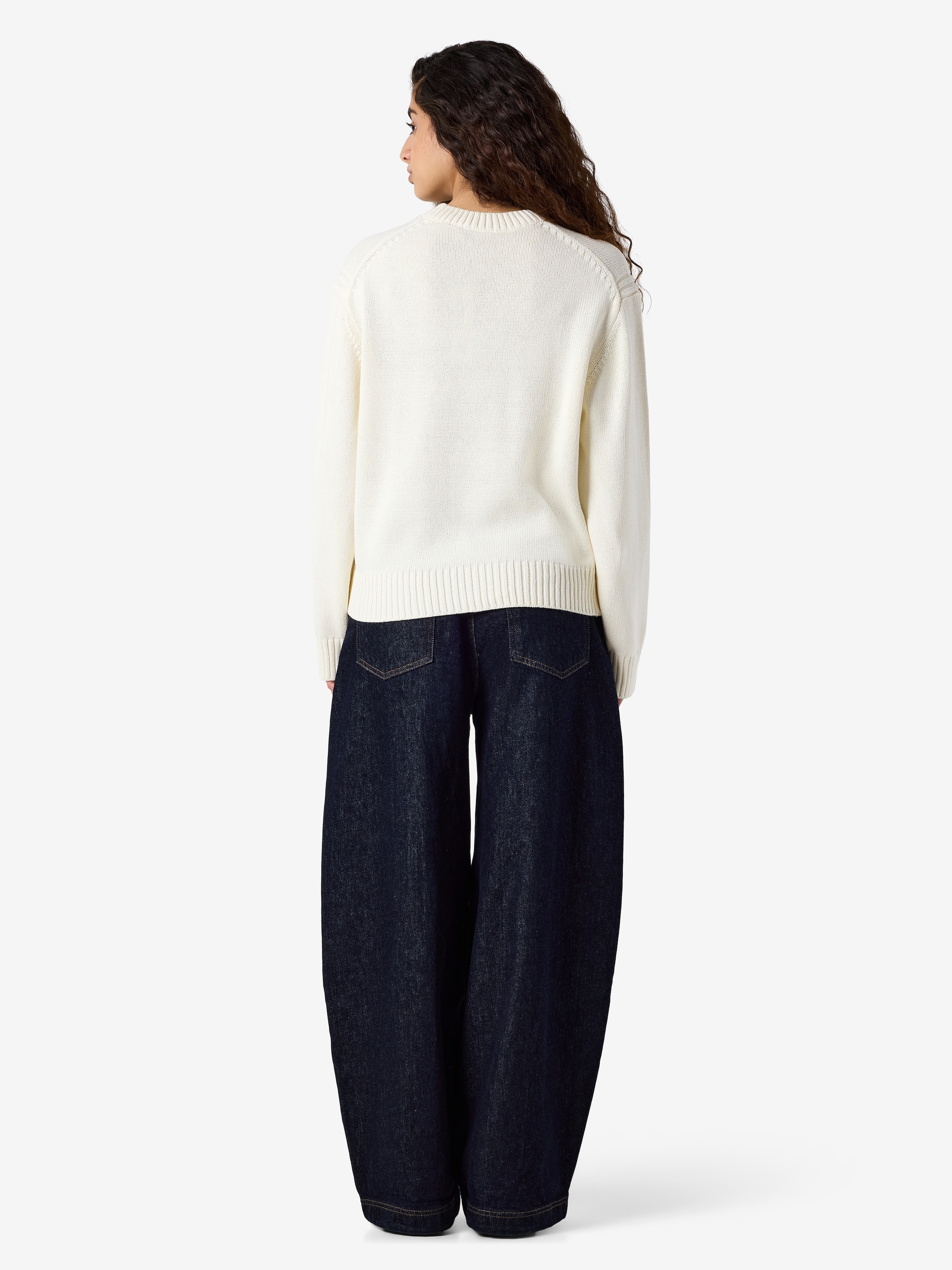 Noisy may Rundhalspullover »NMDARA L/S O-NECK KNIT NOOS« Baumwollmischung, regular fit