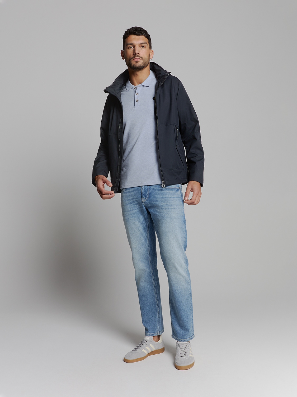 NO EXCESS Kurzjacke »No Excess Jacke mit abnehmbarer kapuze«