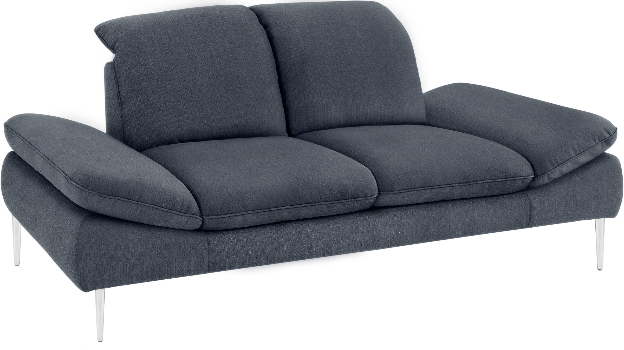 W.SCHILLIG 2-Sitzer »enjoy&MORE«, mit Sitztiefenverstellung, Füße Chrom glänzend, Breite 202 cm