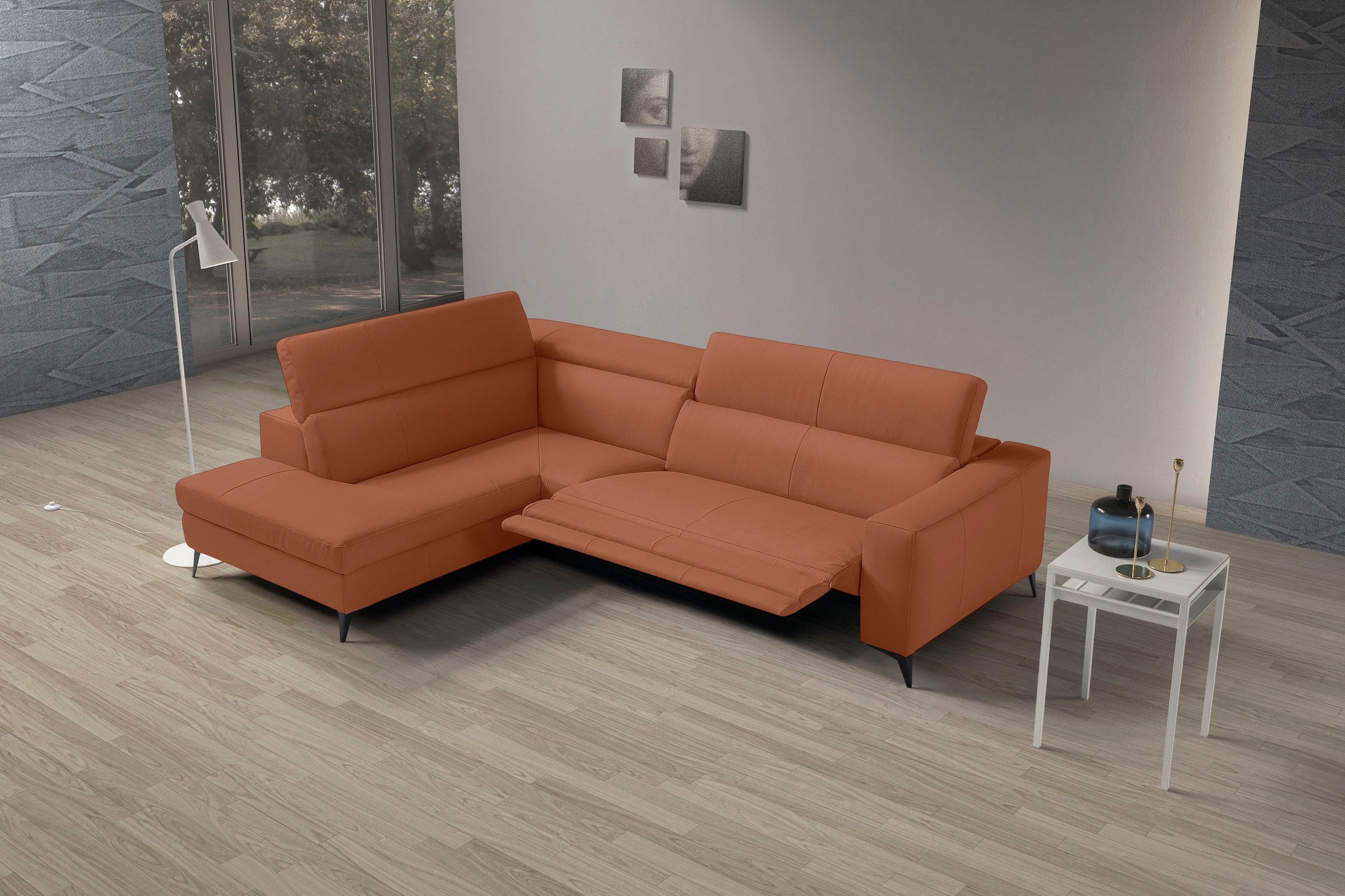 Egoitaliano Ecksofa "Edith, Designsofa mit hohem Sitzkomfort, L-Form", inkl günstig online kaufen