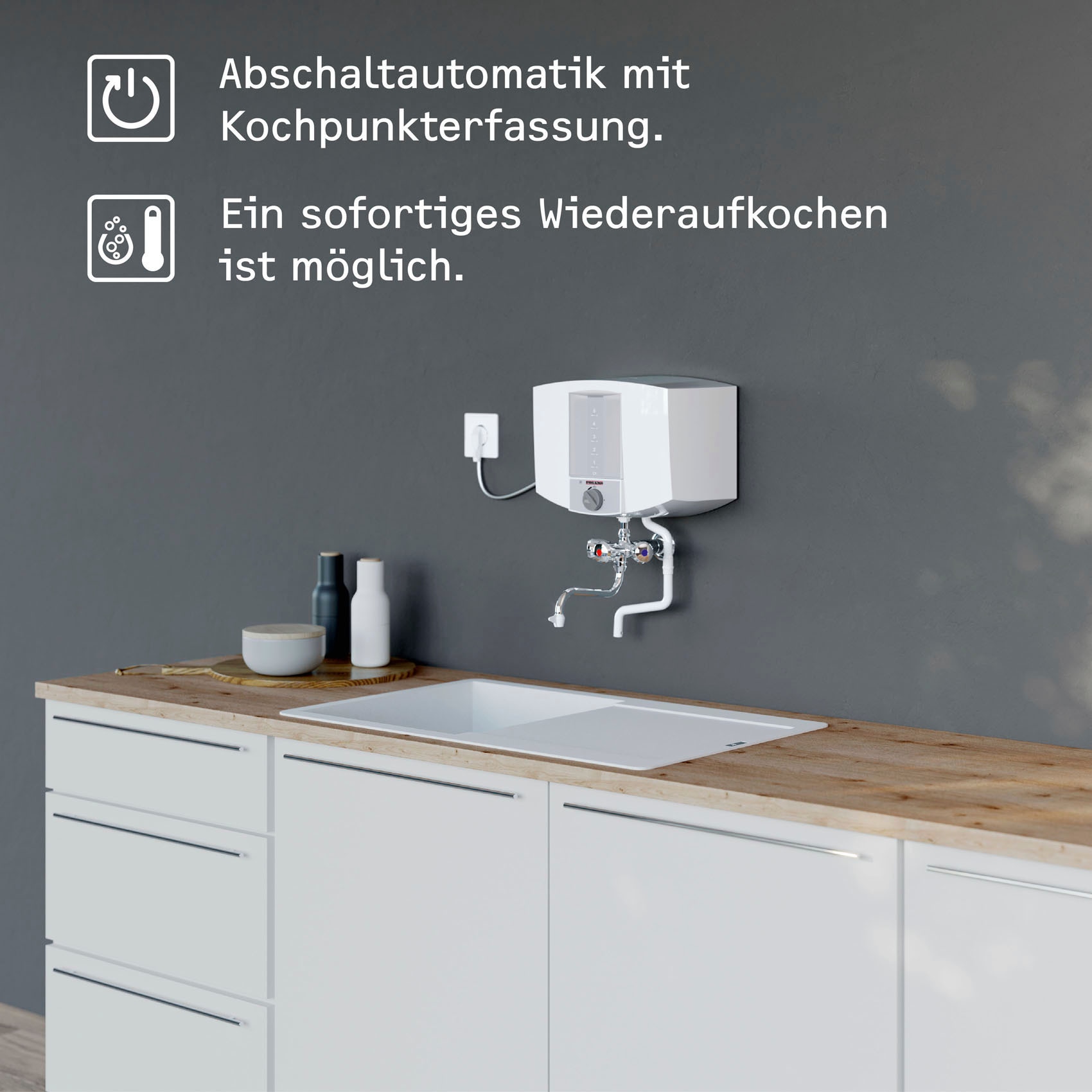 STIEBEL ELTRON Kochendwassergerät »KBA 5 KA« Kunststoff, 5 Liter, für die Küche
