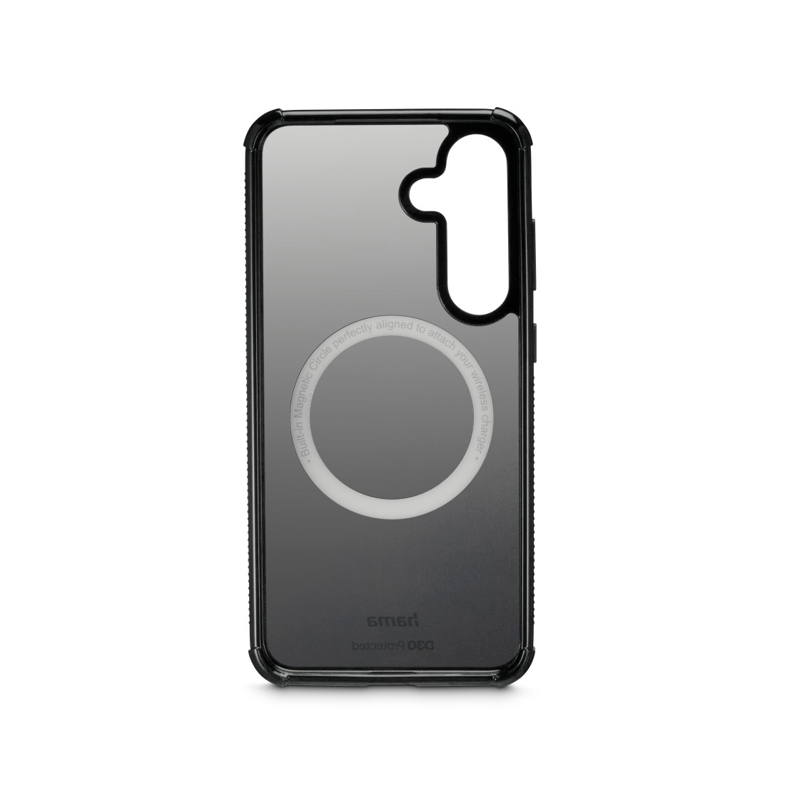 Hama Smartphone-Hülle »Handyhülle magnetisch für Galaxy S25 (für Qi2, D3O, schwarz)«, Samsung Galaxy S25, Wireless-Charging