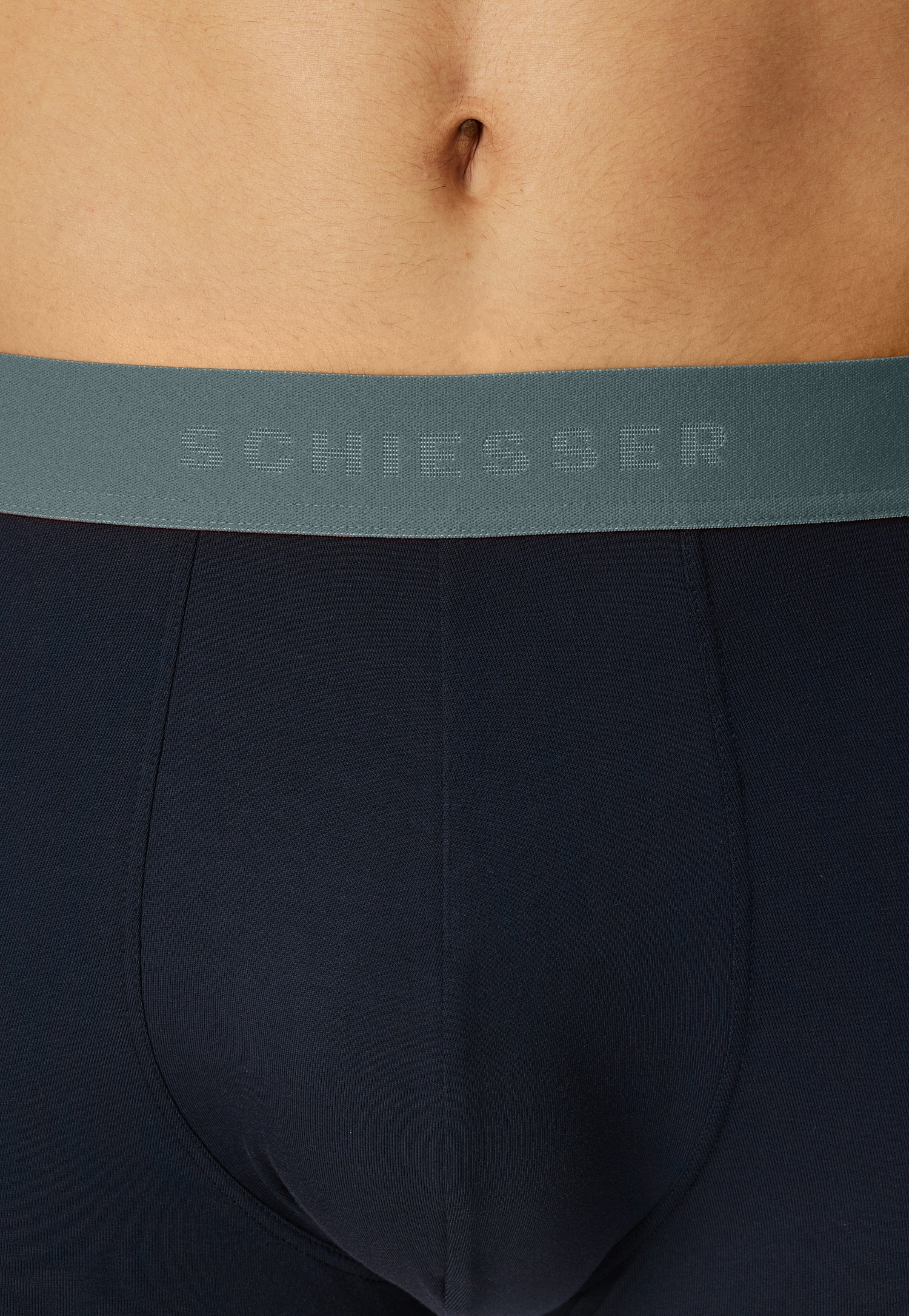Schiesser Boxershorts »95/5 Multipacks« 3er Pack,  mit farblich abgesetztem, sportlichem Logo-Webgummibund