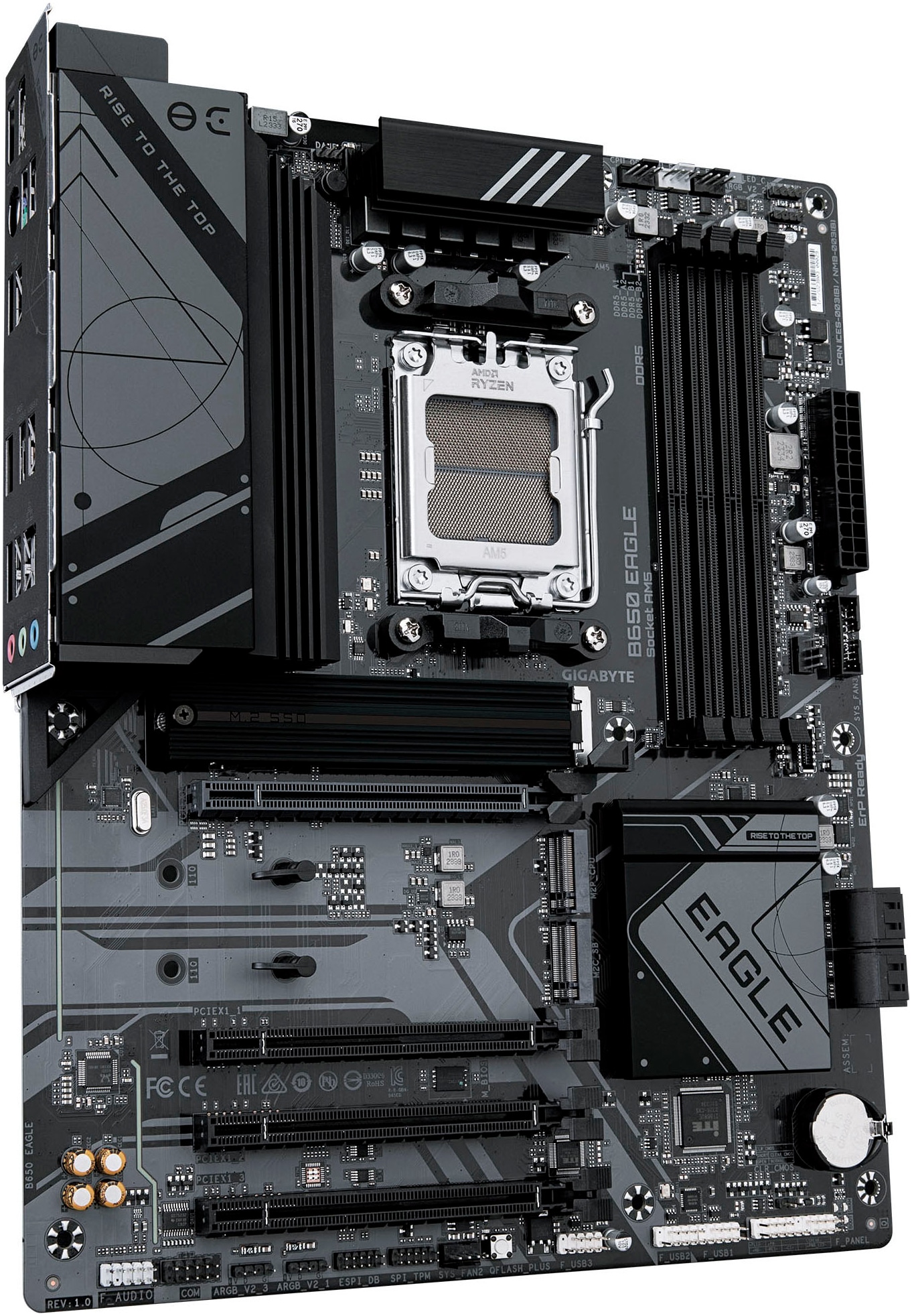 Gigabyte Mainboard »B650 EAGLE Mainboard - AMD Ryzen 9000er-Serie, 12+2+2 Phasen VRM, bis«