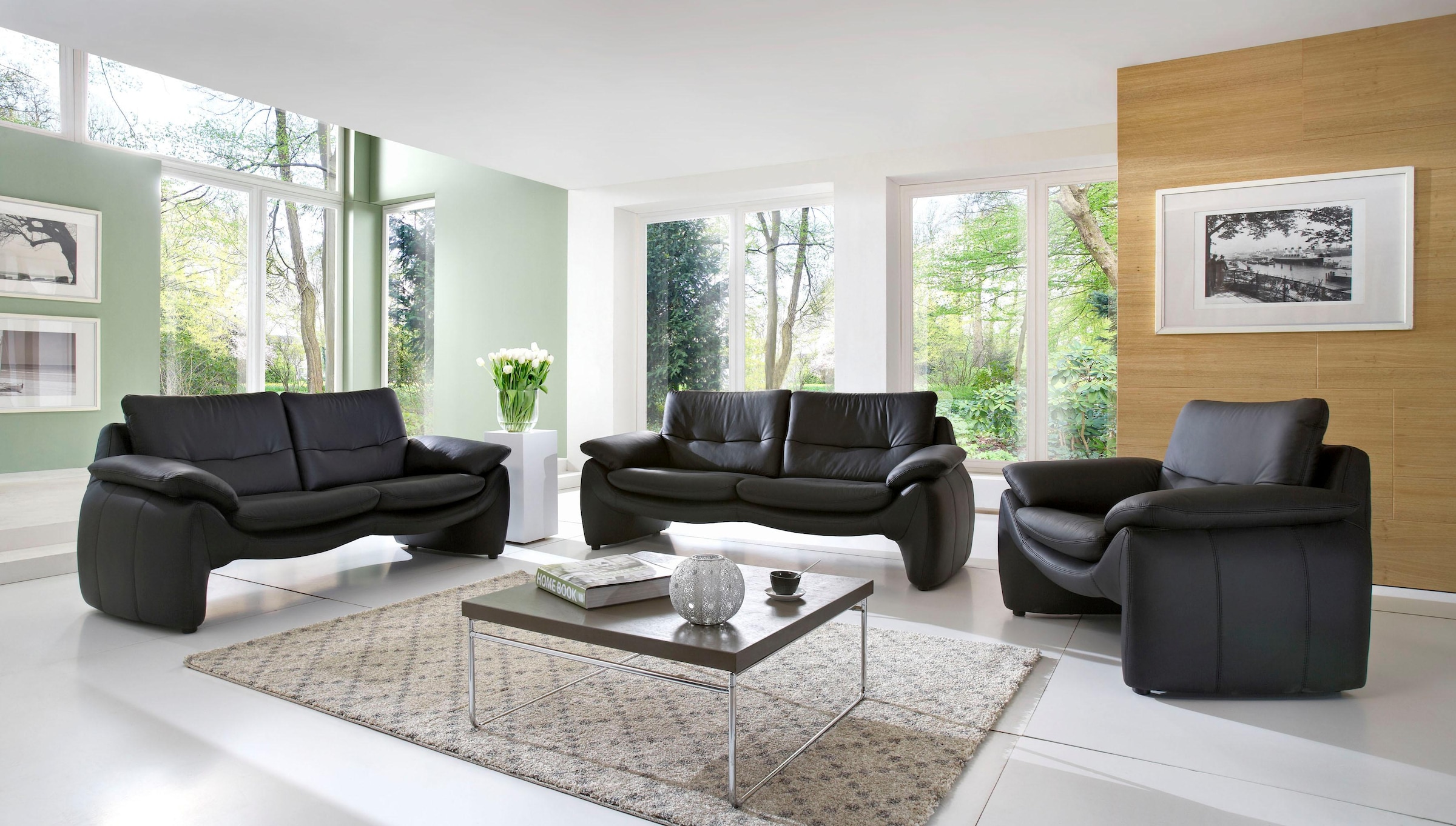 PLACES OF STYLE 3-Sitzer »Luna« in einzigartiger Optik