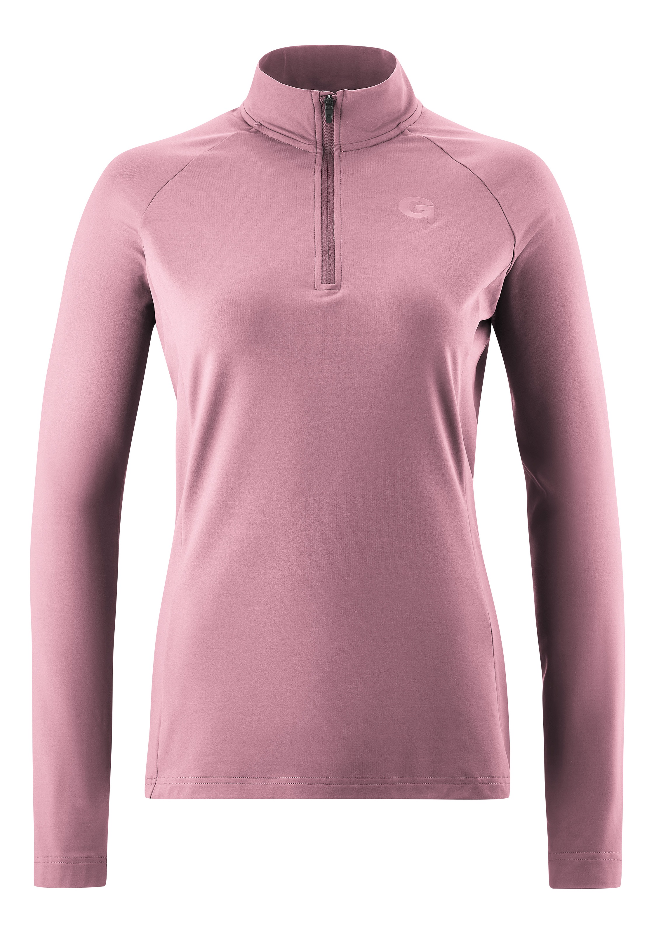 GONSO Radtrikot »Essential Jersey Longsleeve W« Damen Fahrradtrikot langarm, Midlayer Trikot babyrosa 50 50 Körpernahe Passform