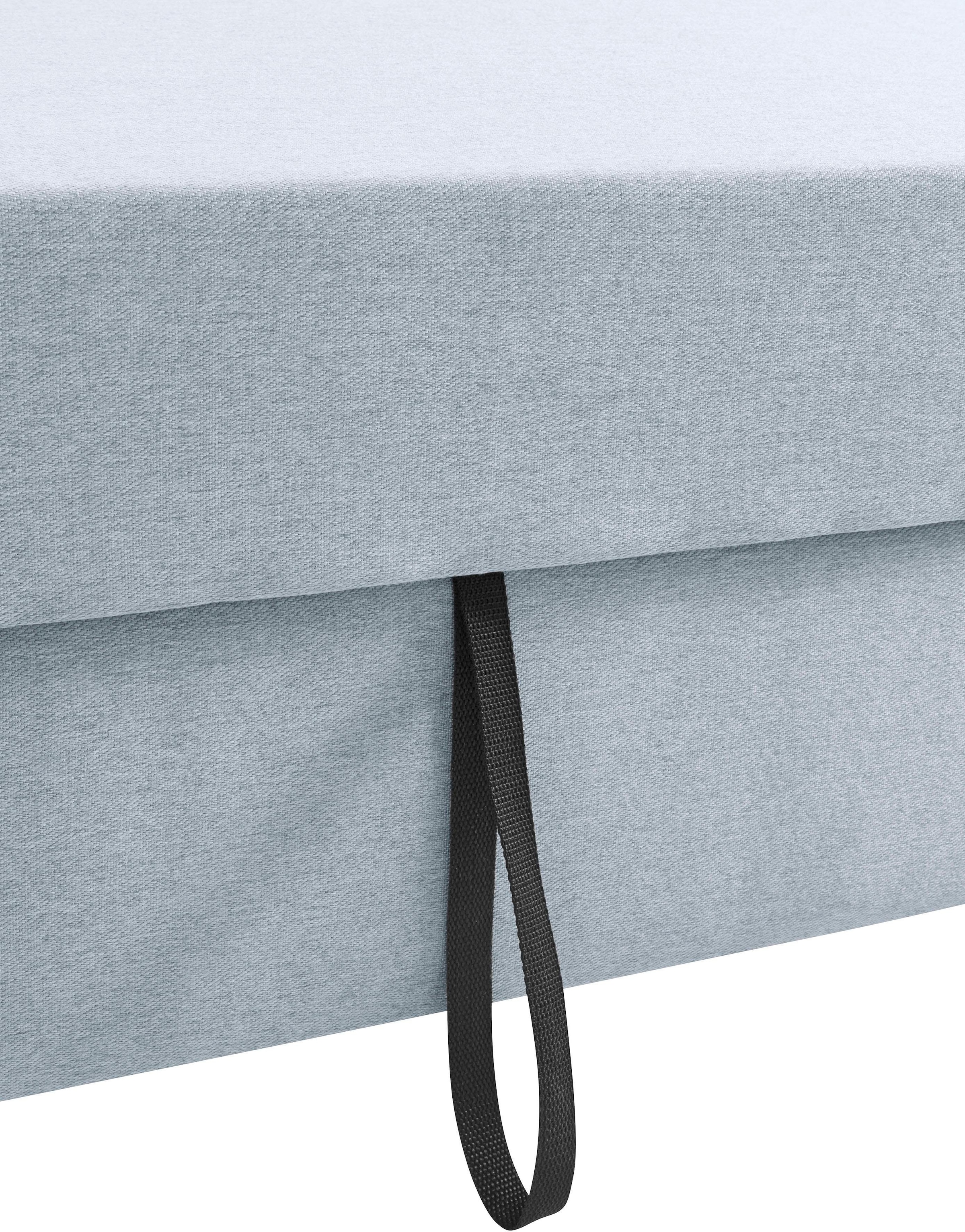 DOMO collection Ecksofa »Incanto kubische Formensprache, komfortabel, flache Armlehnen, L-Form«, wahlweise mit Bettfunktion