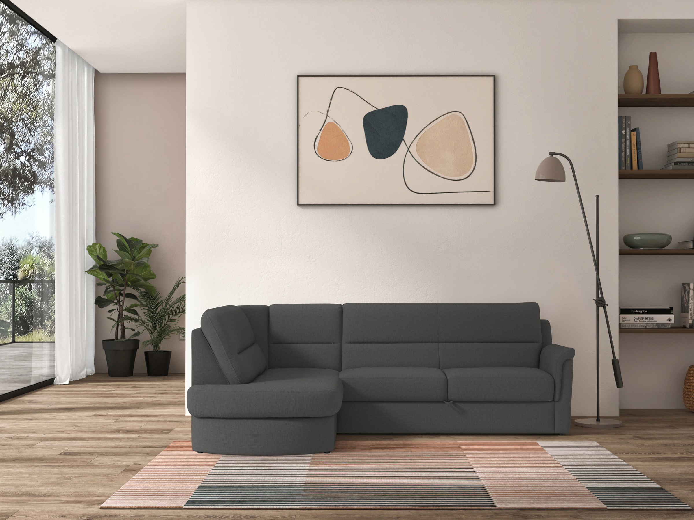 sit&more Ecksofa »Panini L-Form«, wahlweise mit Vorziehsitz und Bettkasten günstig online kaufen