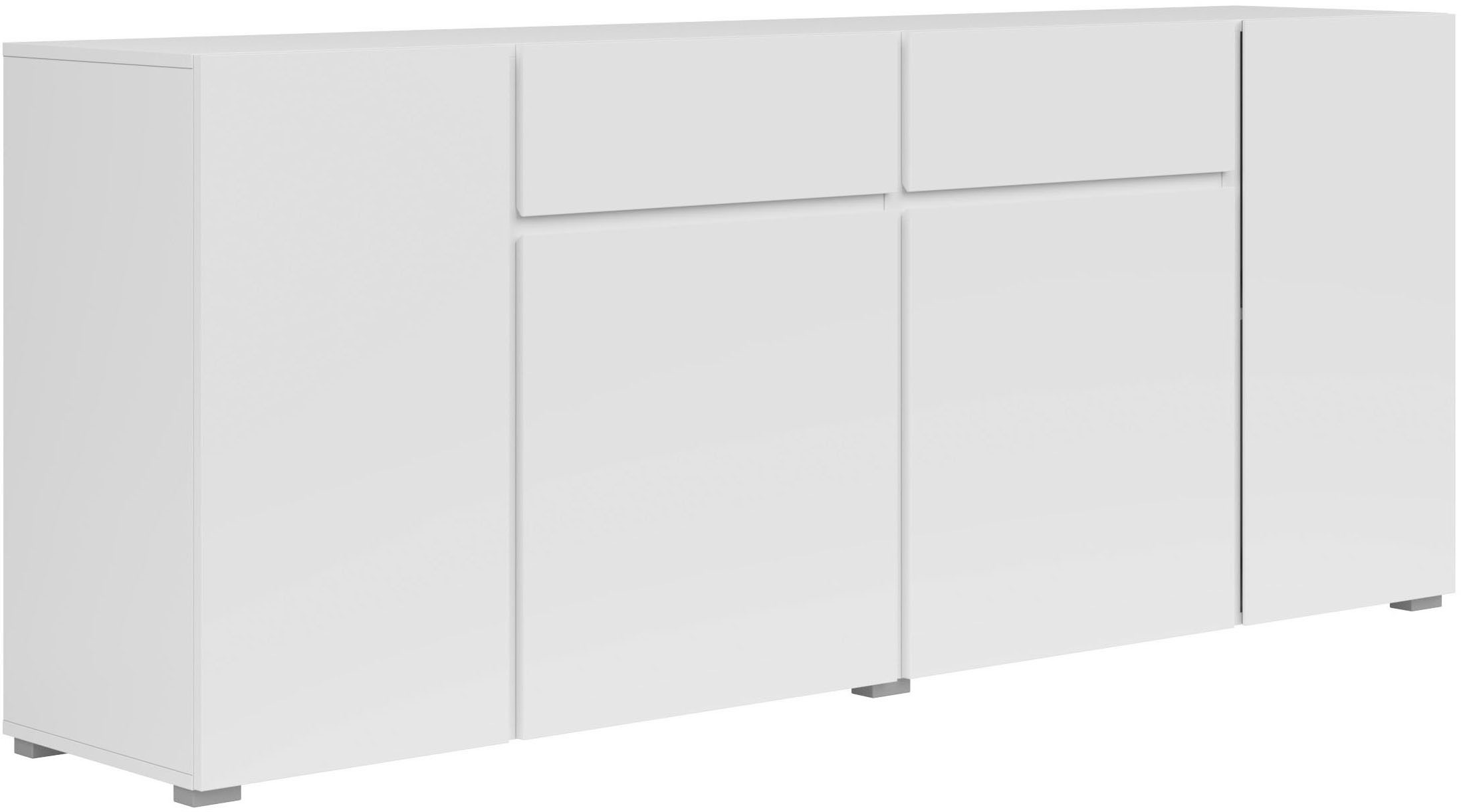INOSIGN Sideboard »Metric,Breite 195 cm, grifflose Kommode 4 Türen/2 Schubk günstig online kaufen