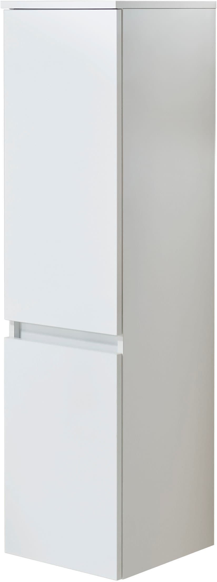 Saphir Badmöbel-Set »Quickset 360 3-teilig, Keramik-Aufsatzbecken mit LED-Spiegelschrank«, (5 St.), mit Midischrank, 5 Türen, 2 Schubladen, inkl. Türdämpfer