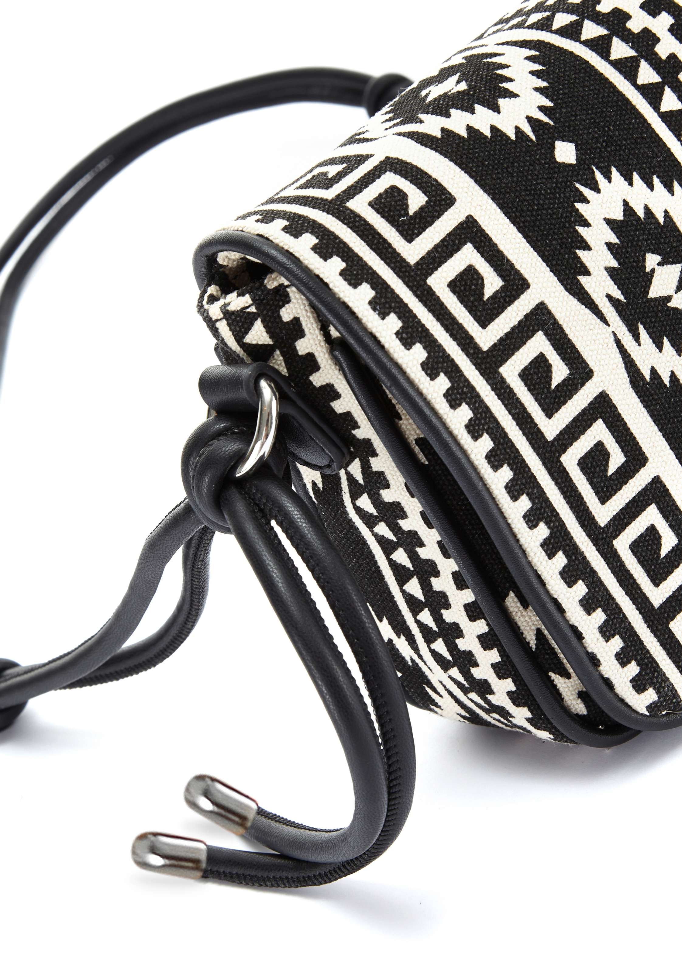 LASCANA Umhängetasche »Crossbody Bag«, im Ethno Look, Minibag, Handtasche, Schultertasche, Tragetasche VEGAN