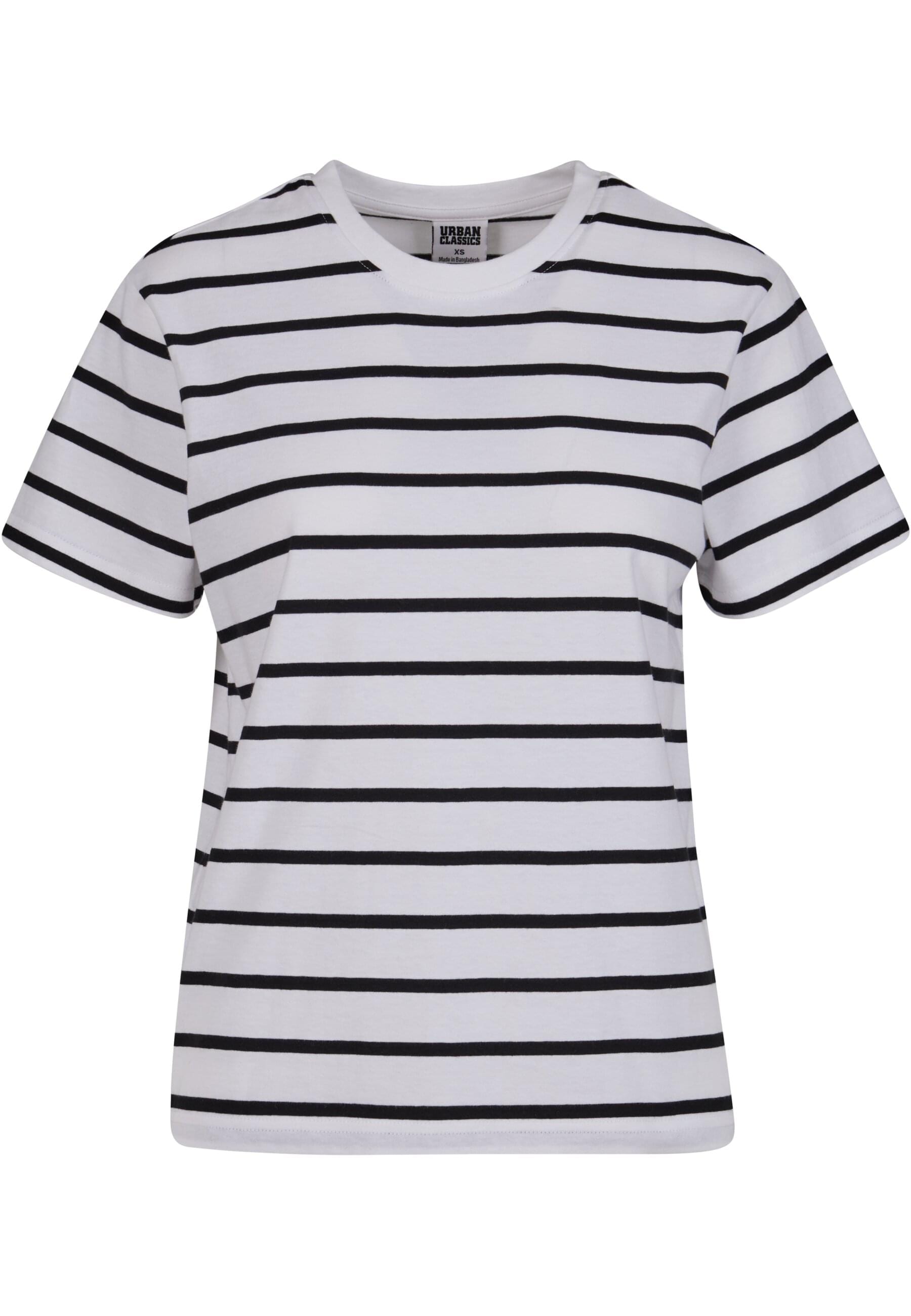 URBAN CLASSICS T-Shirt »Urban Classics Damen Ladies Striped Boxy Tee« 1 Stk.