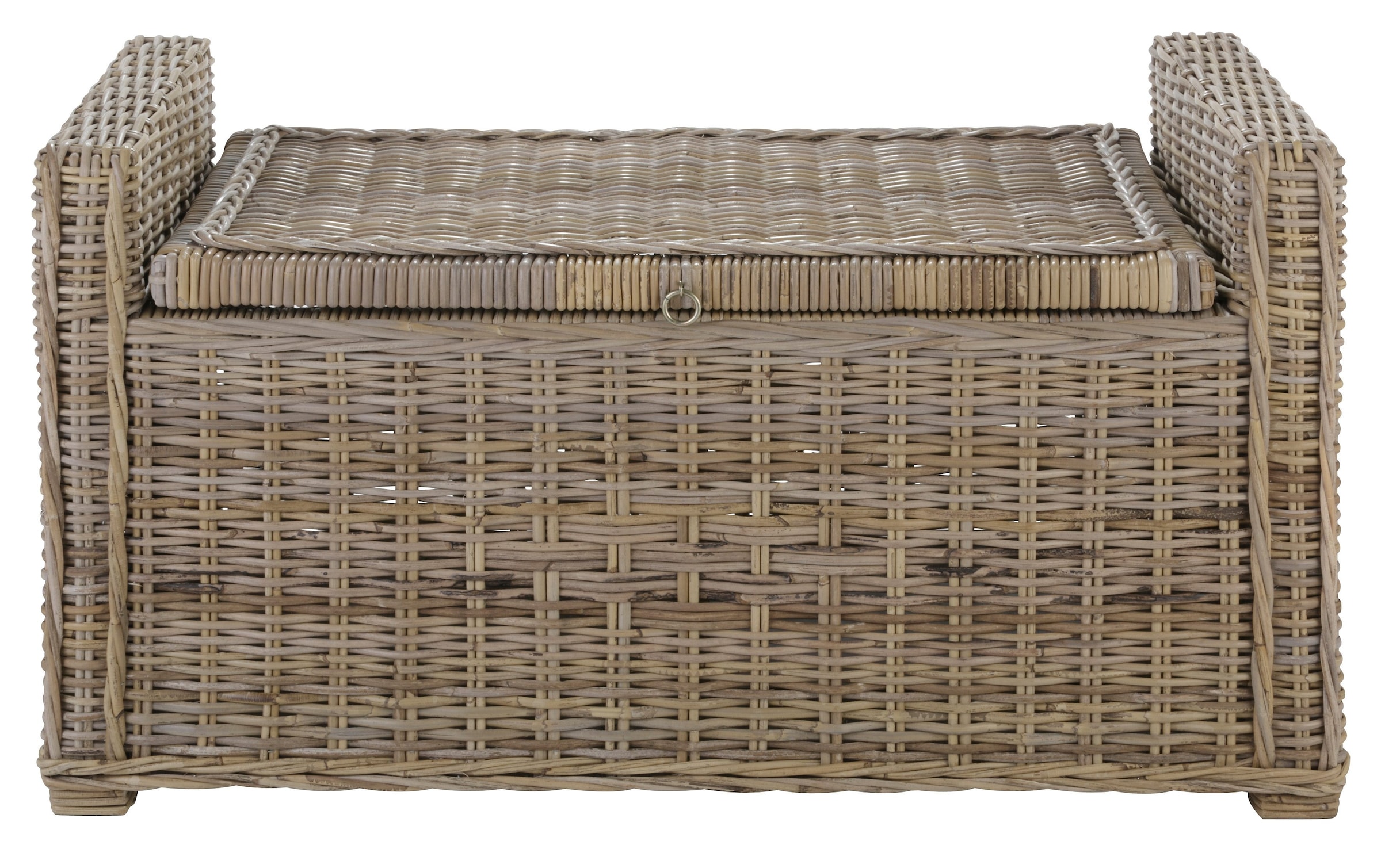 Home affaire Sitztruhe »Schönerempfang, TOPSELLER!«, (Rattan-Bank), Belastbar bis max. 80 Kg, mit Stauraum