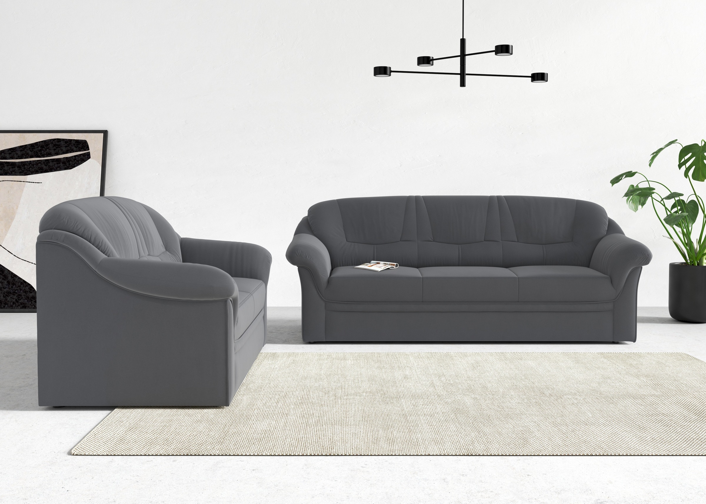 DOMO collection 2-Sitzer "Montana für kleine Räume, Breite 146cm, komfortab günstig online kaufen