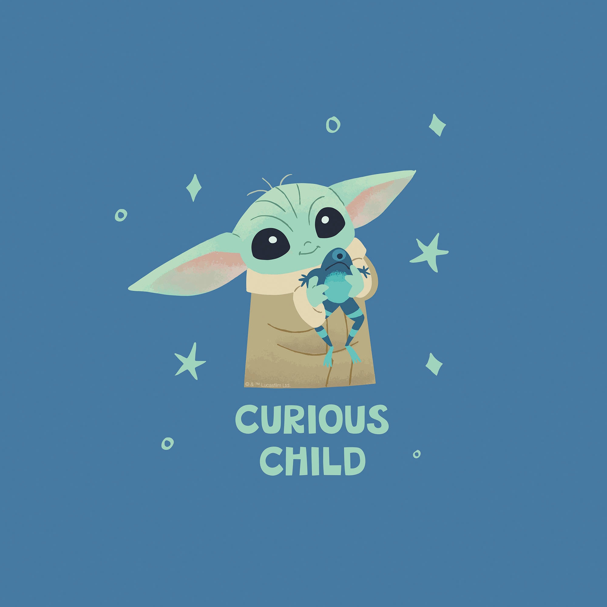 Komar Leinwandbild »The Mandalorian Little Grogu Curious - Größe 30 x 30 cm«, Disney, (1 St., 30 x 30 cm (Breite x Höhe), Keilrahmenbild mit Echtholzrahmen, Kinderzimmer