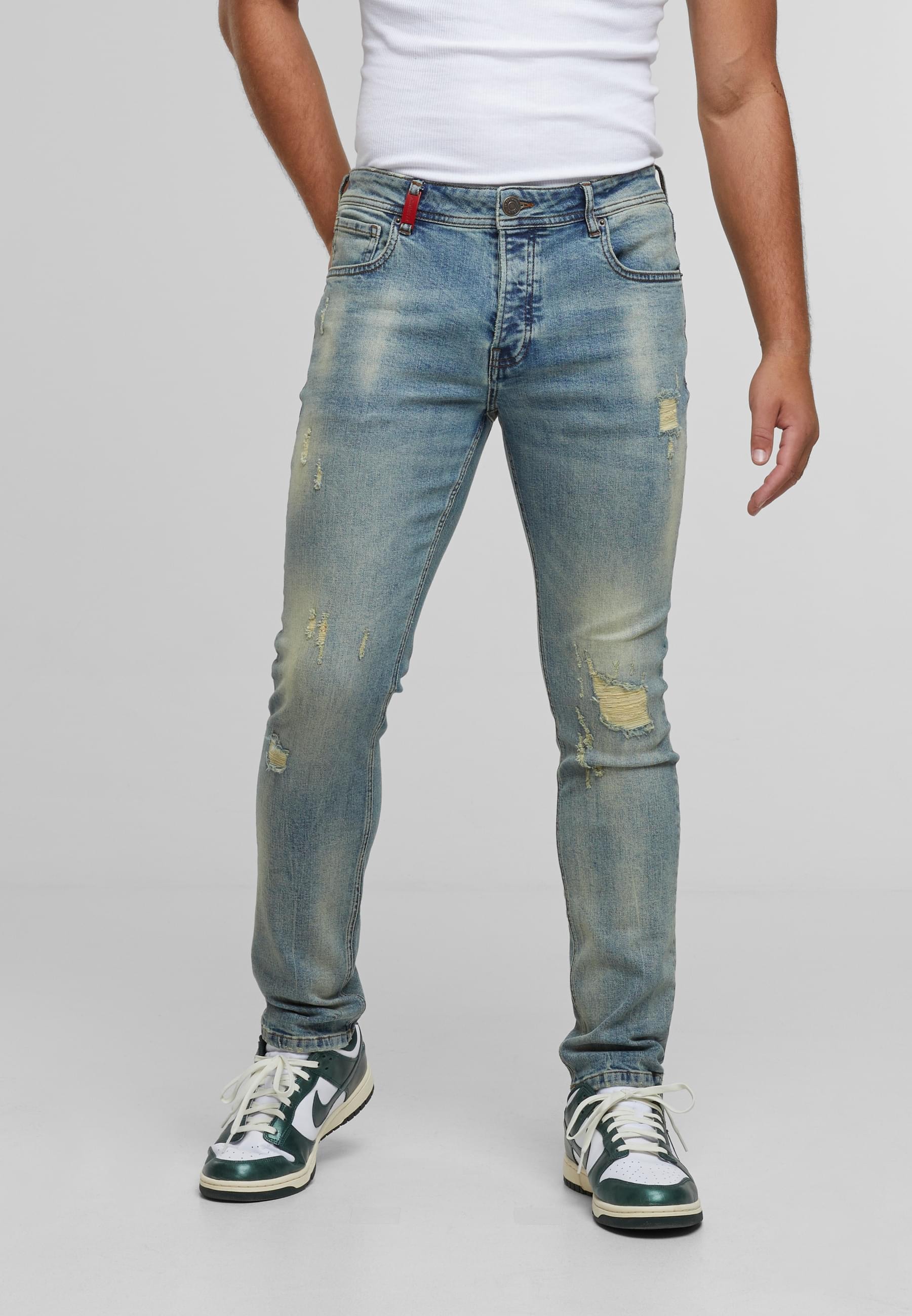 2Y Premium Bequeme Jeans »2Y Premium 2Y CARLOS DESTROYED SLIM FIT JEANS«