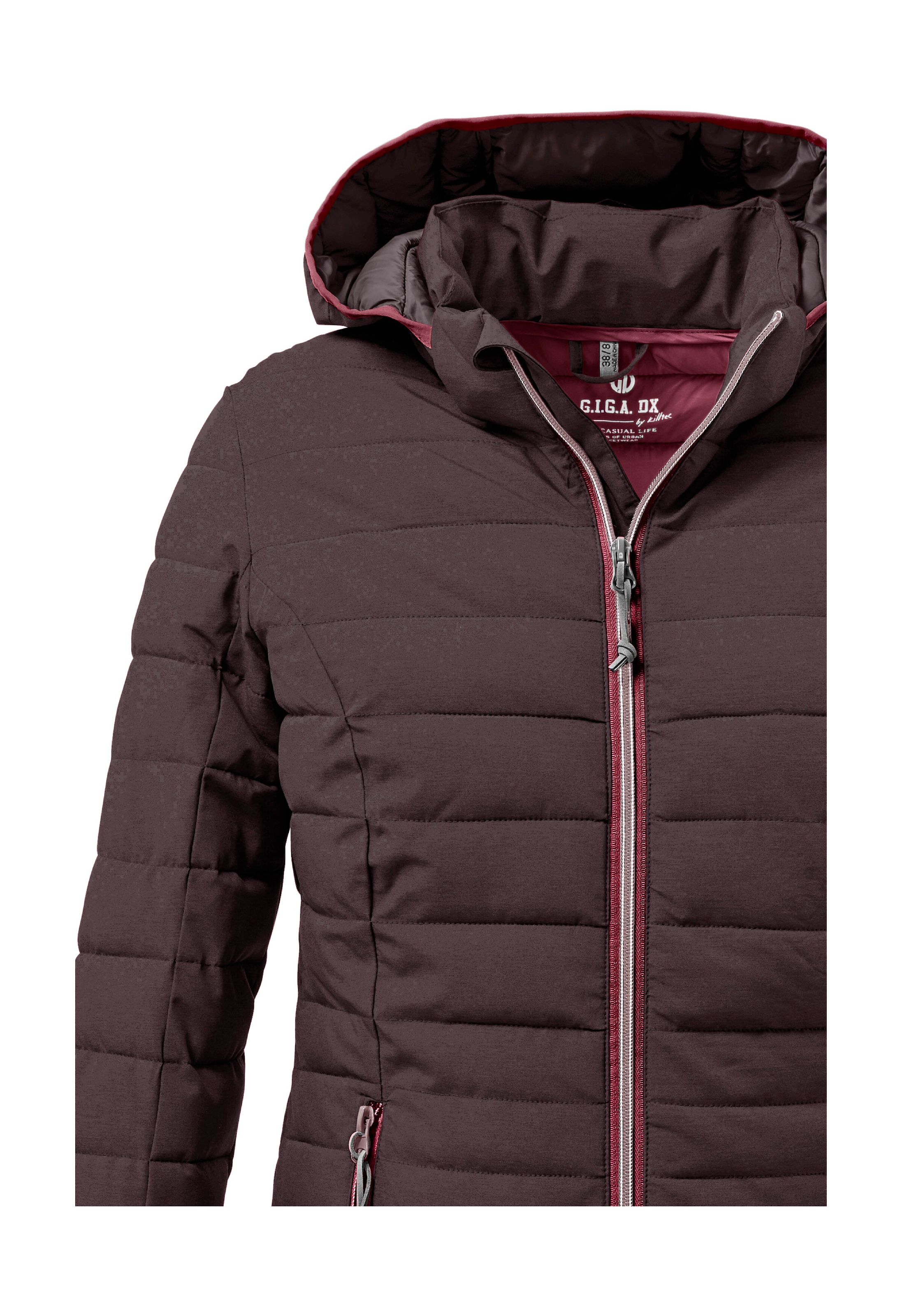 G.I.G.A. DX by killtec Steppjacke »Uyaka«, Leichte, wasserabweisende Damenjacke mit abzippbarer Kapuze