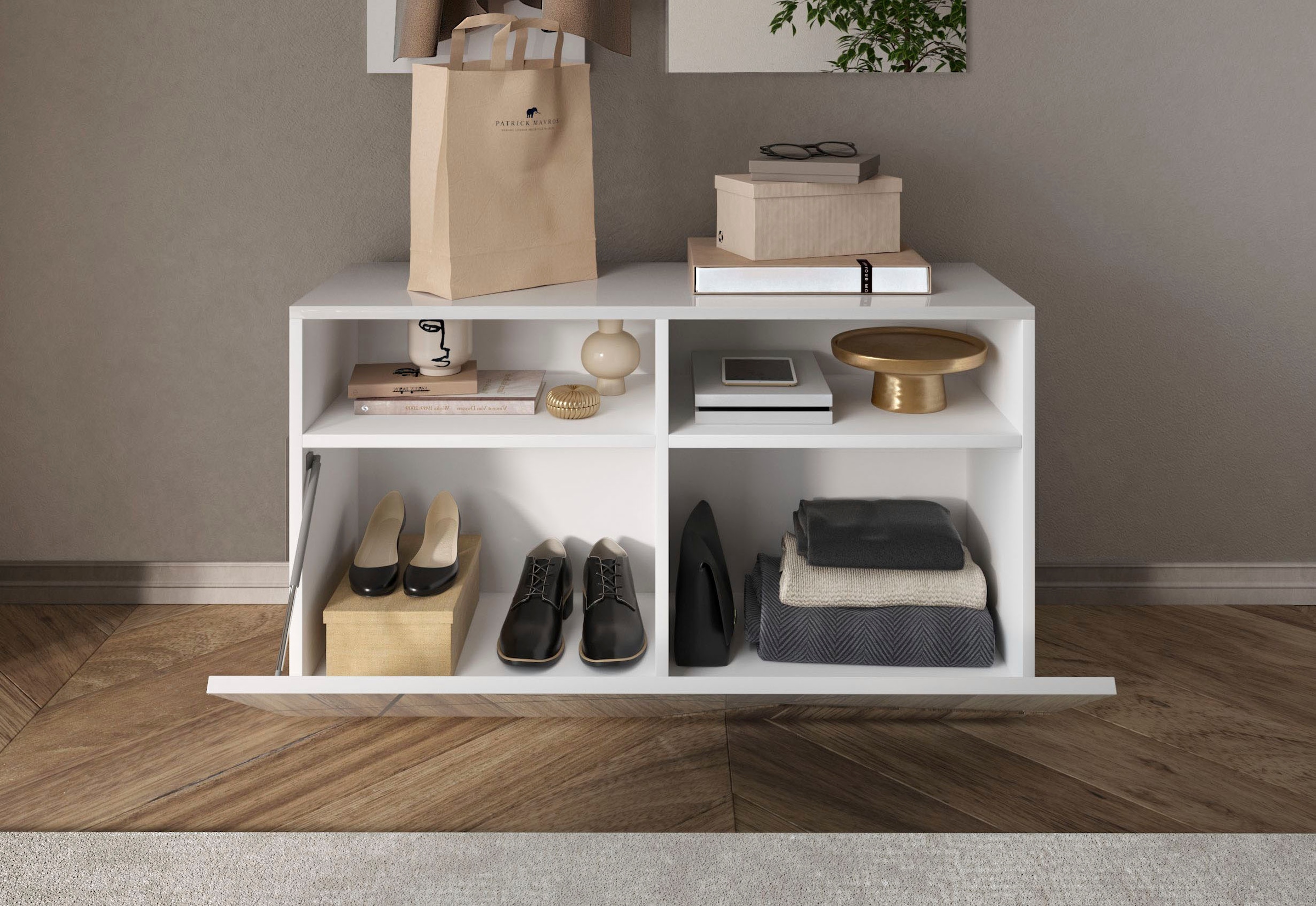 Home affaire Schuhschrank »Vittoria, Breite 91 cm« mit 1 Klappe