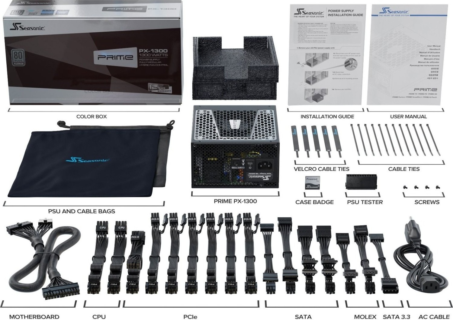 Seasonic PC-Netzteil, Haswell C6/​C7 Low-Power States,semi-passiv-Modus umschaltbar