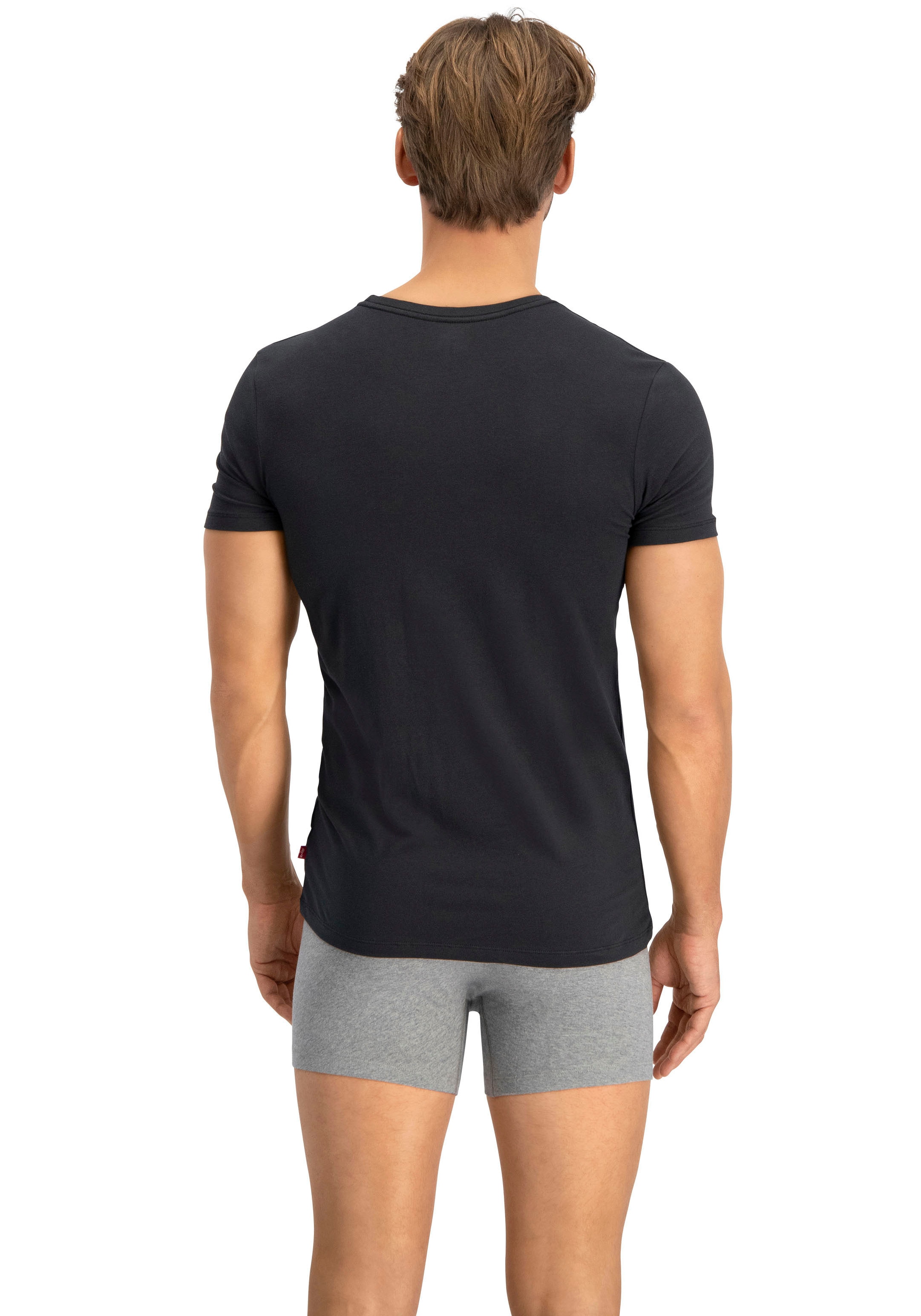 Levi's® T-Shirt, (Packung, 2er-Pack), mit breitem Logobund