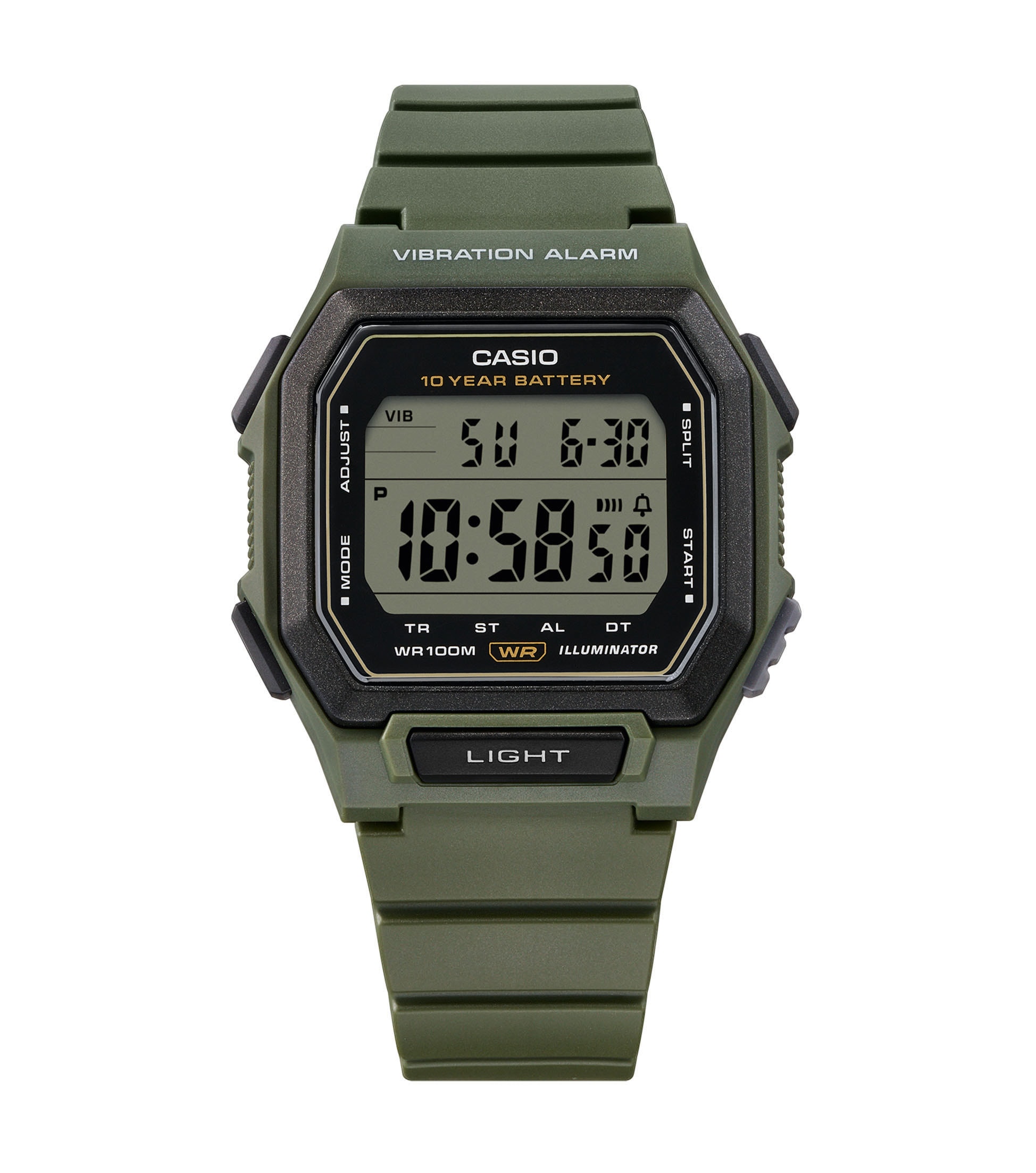 CASIO TIMELESS COLLECTION Chronograph Quarzuhr, Armbanduhr, Herrenuhr, digital, automatischer Kalender