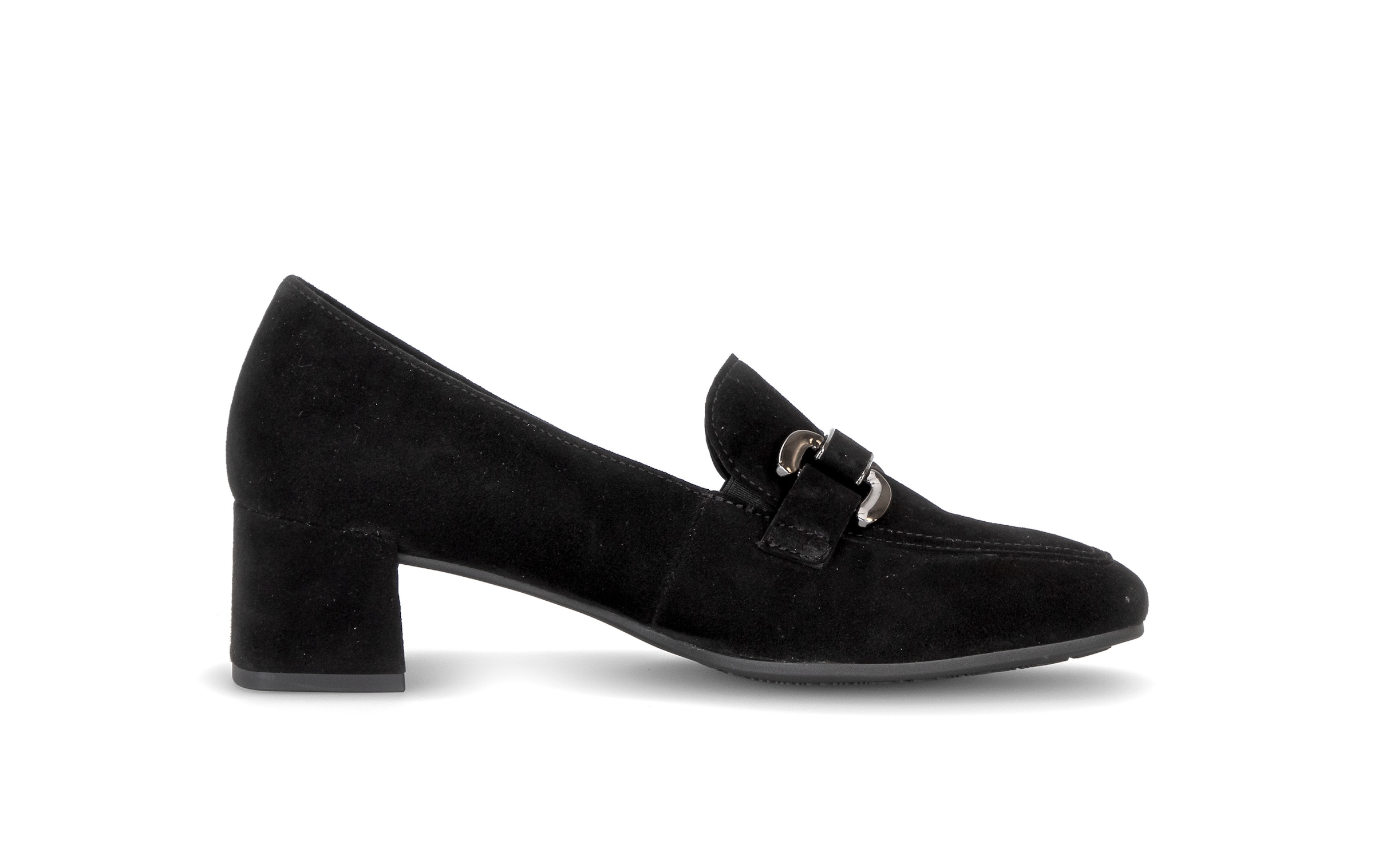 Gabor Pumps  Blockabsatz, Abendschuh, Businessschuh mit edler Zierspange, Weite G