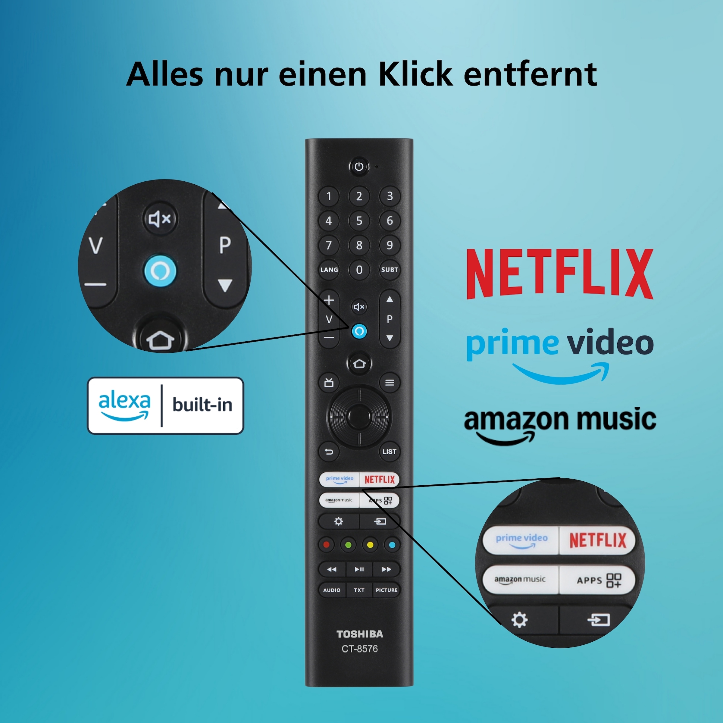 Toshiba LCD-LED Fernseher »24WF3F63DAR« 60 cm/24 ″ HD ready Smart-TV