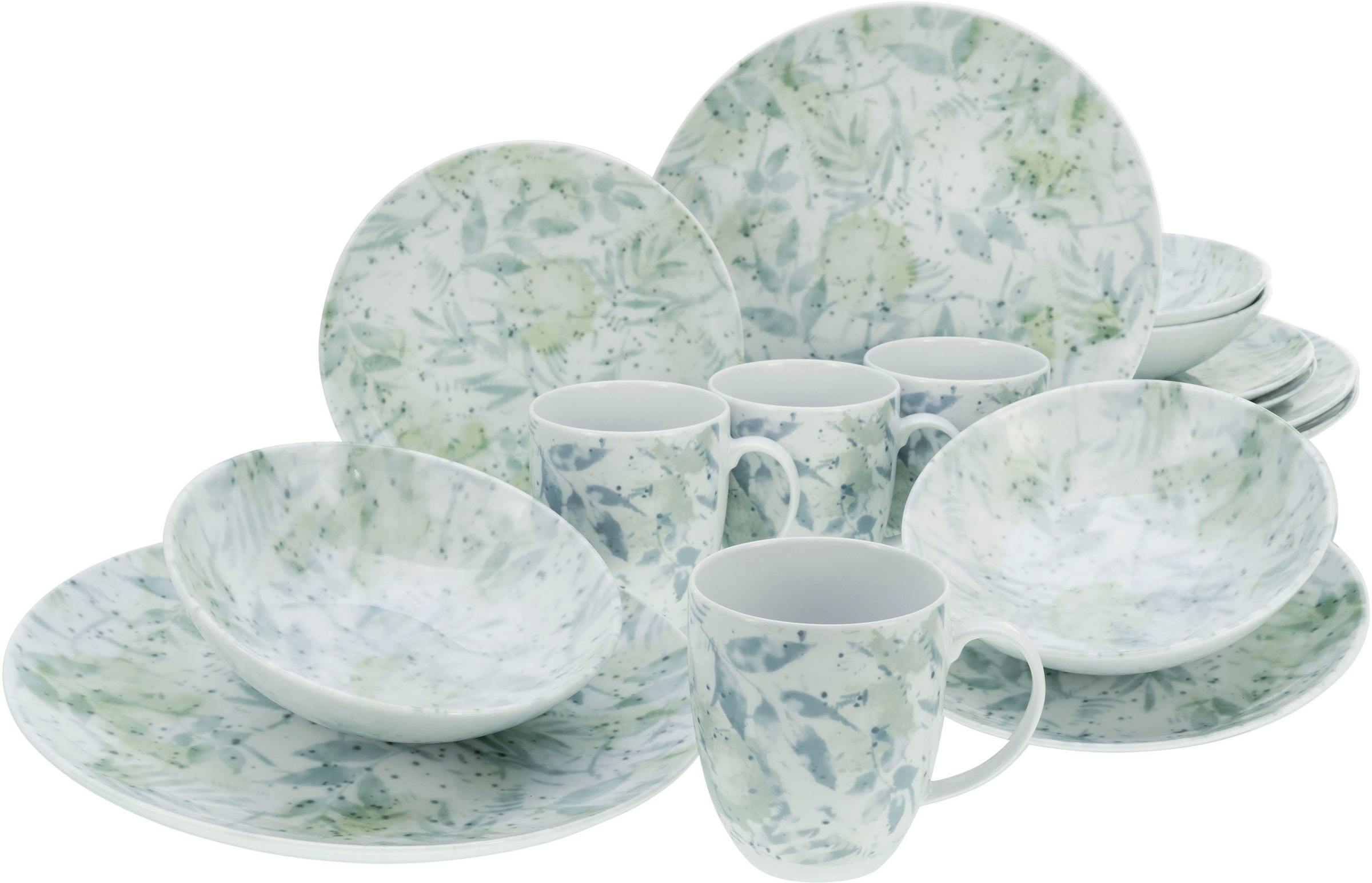 CreaTable Kombiservice »Geschirr-Set Home - Tropical« Service, im Used-und günstig online kaufen