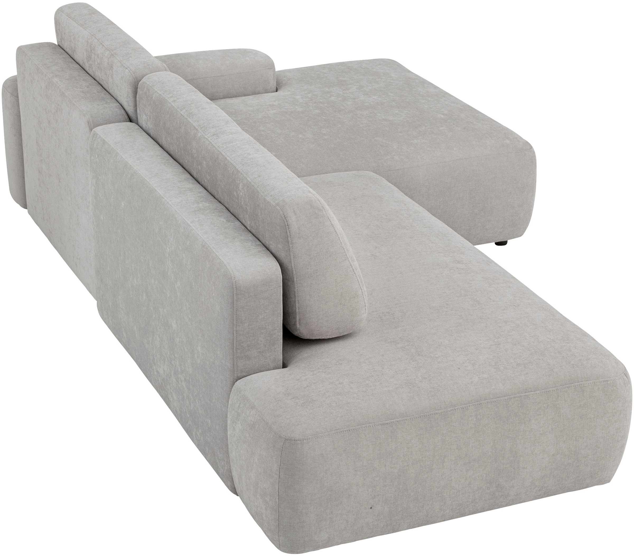 INOSIGN Ecksofa »TORGE, Schlafsofa Cord, Samtvelours u. Strukur fein, Couch in L-Form«, Schlaffunktion und Bettkasten, Liegefläche: 210x125 cm, neues Design