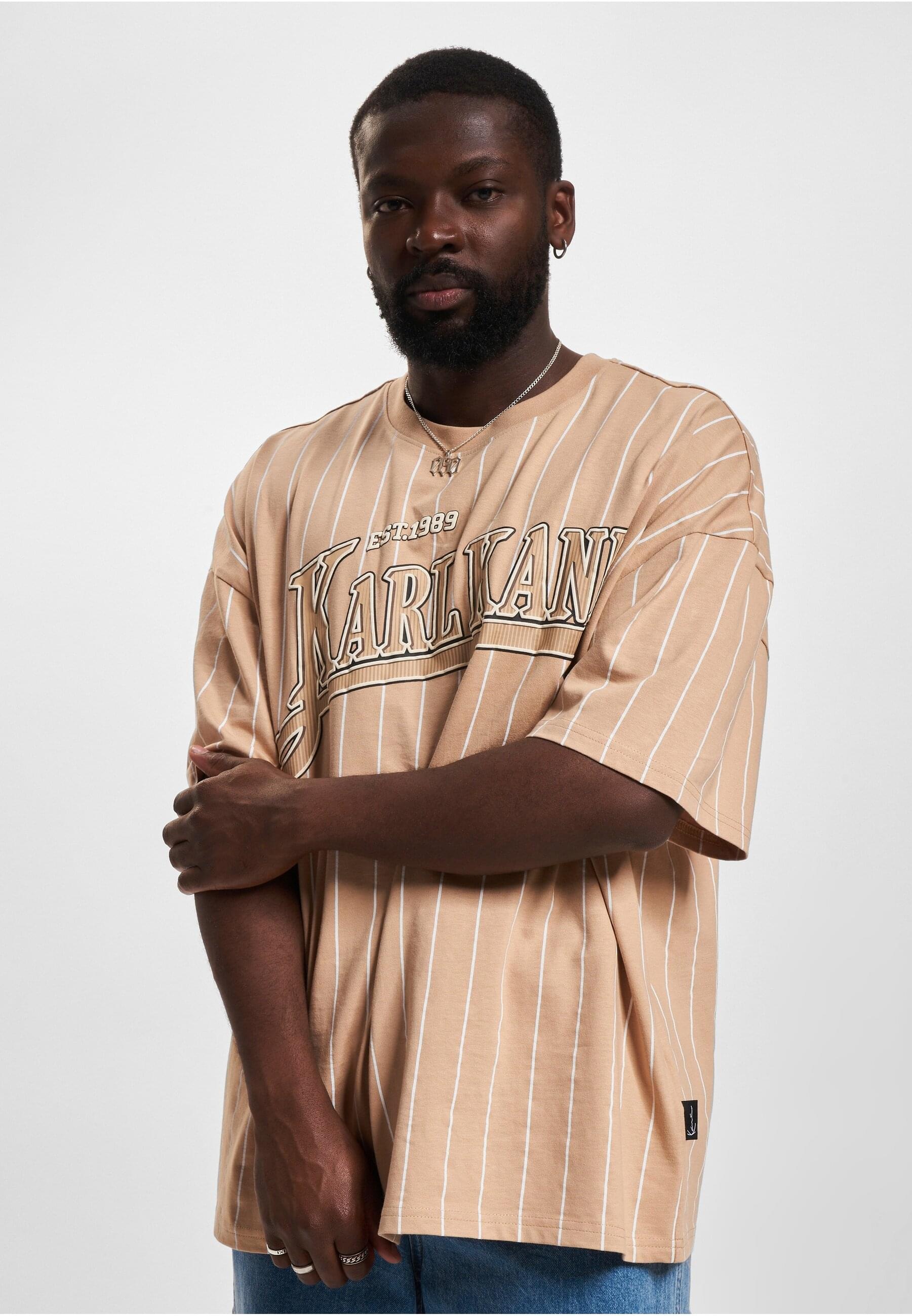 Karl Kani T-Shirt »Karl Kani Herren KM234-001-2 KK Trekking Boxy Pinstripe Tee« 1 Stk. tlg.